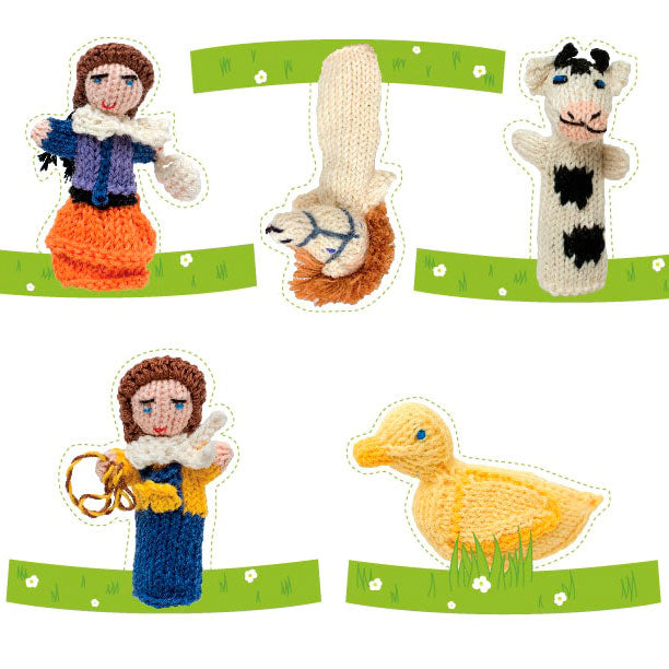 DIY Printable Farm Finger Puppets