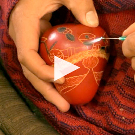 Creating Santa Gourds