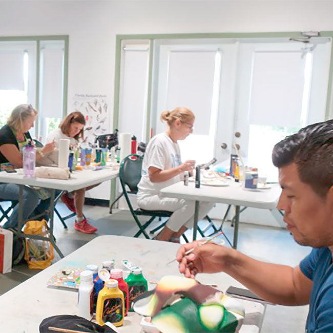 Selby Gardens Rainforest Mask Painting Class: Educational and Enchanting!