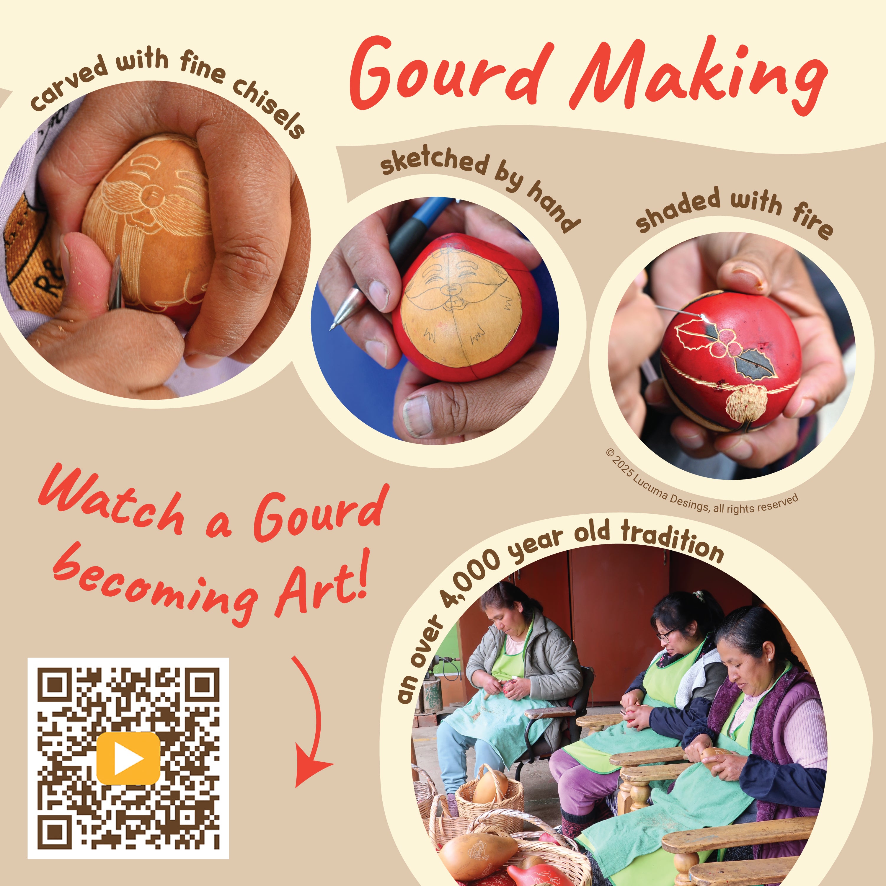 Gourd Sign – Peruvian Gourd Carving