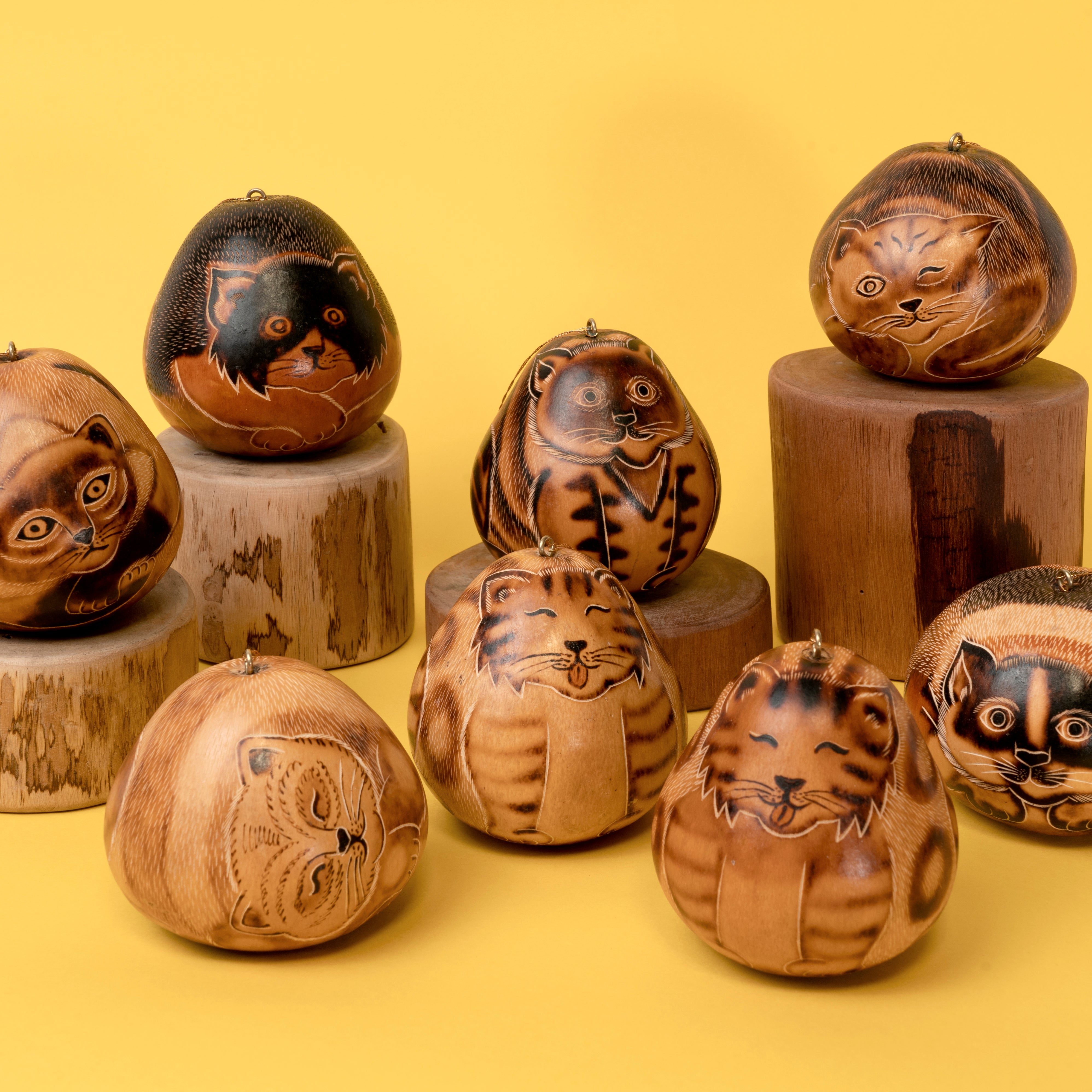 Cat - Gourd Ornament, assorted designs