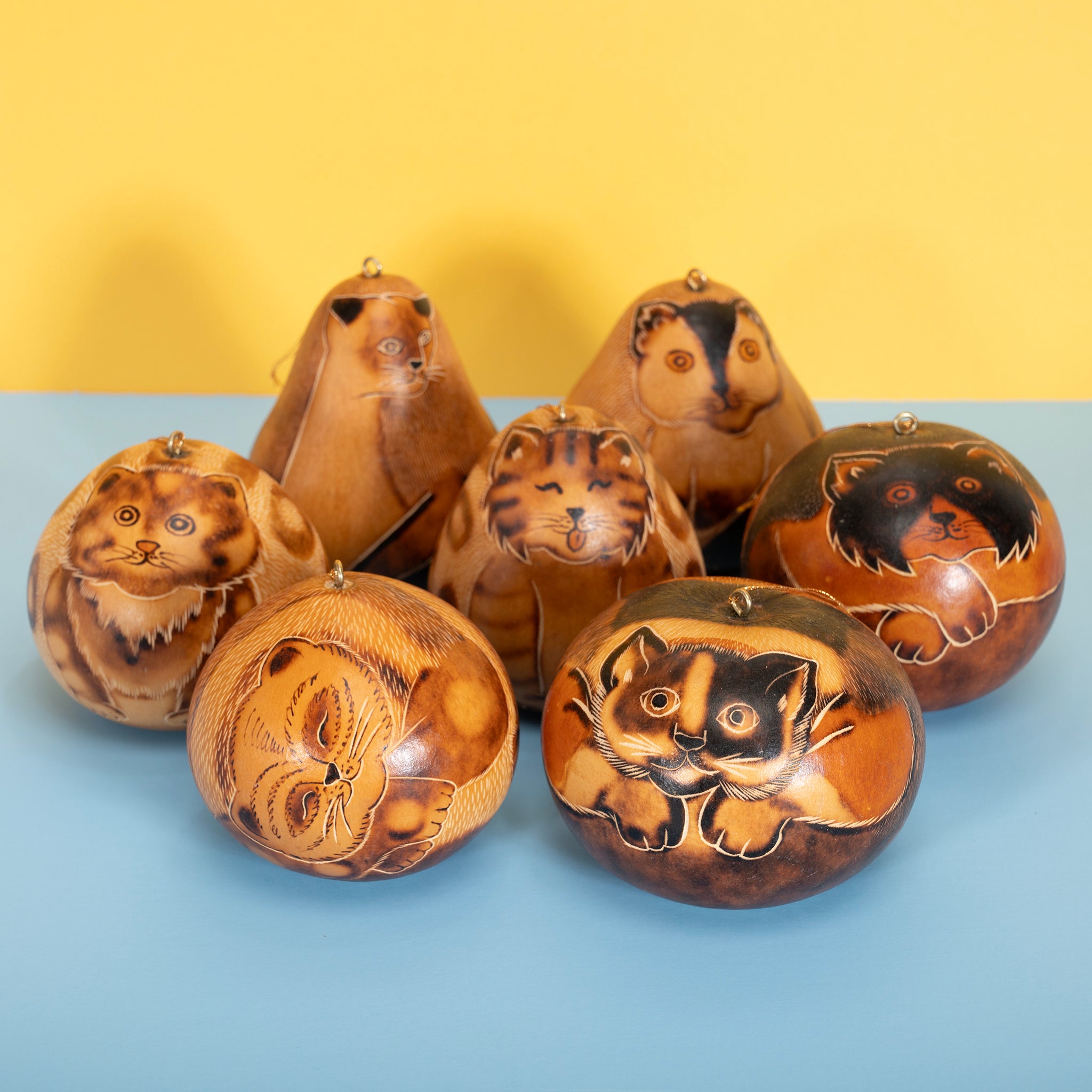 Cat - Gourd Ornament, assorted designs