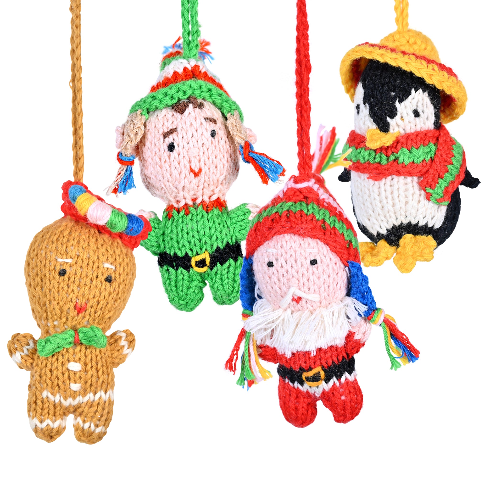 Christmas Knit Organic Cotton Ornament Mix (sold in 12's)