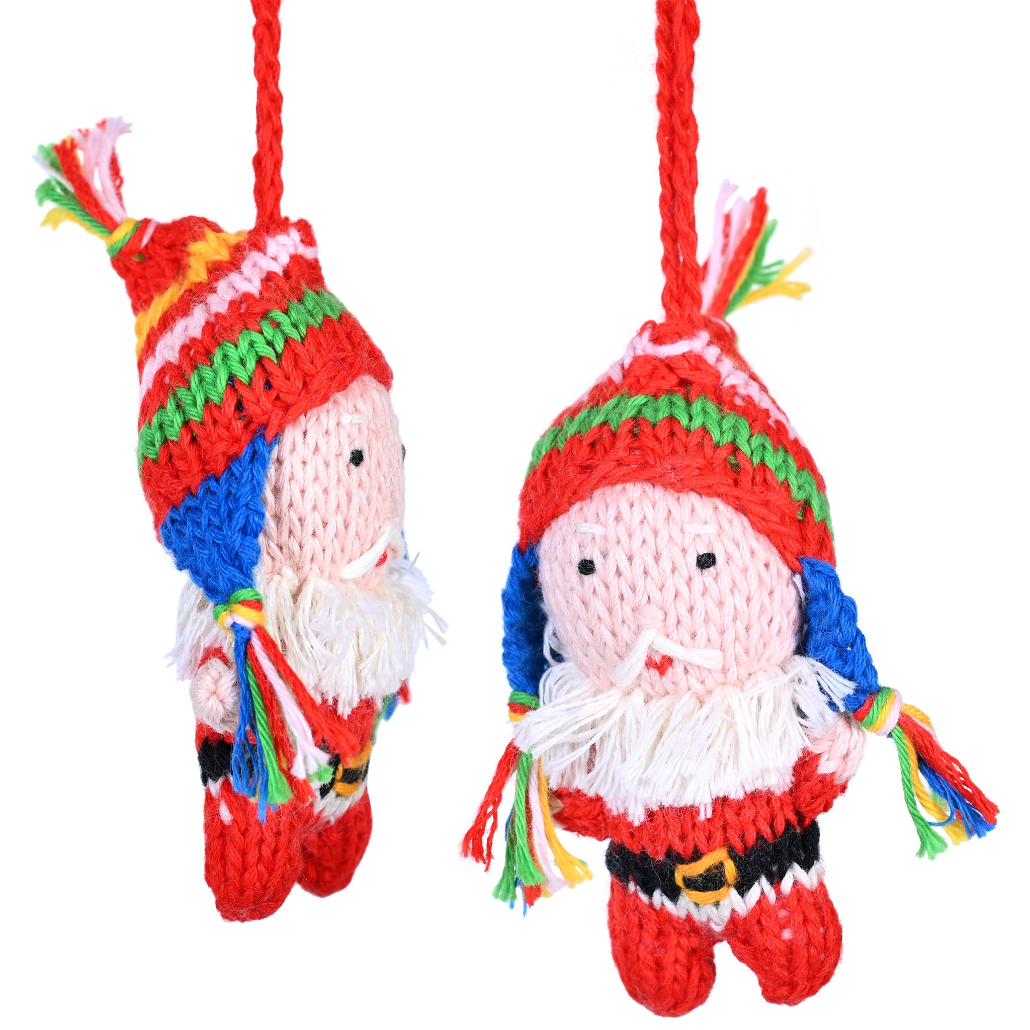Santa Knit Organic Cotton Ornament