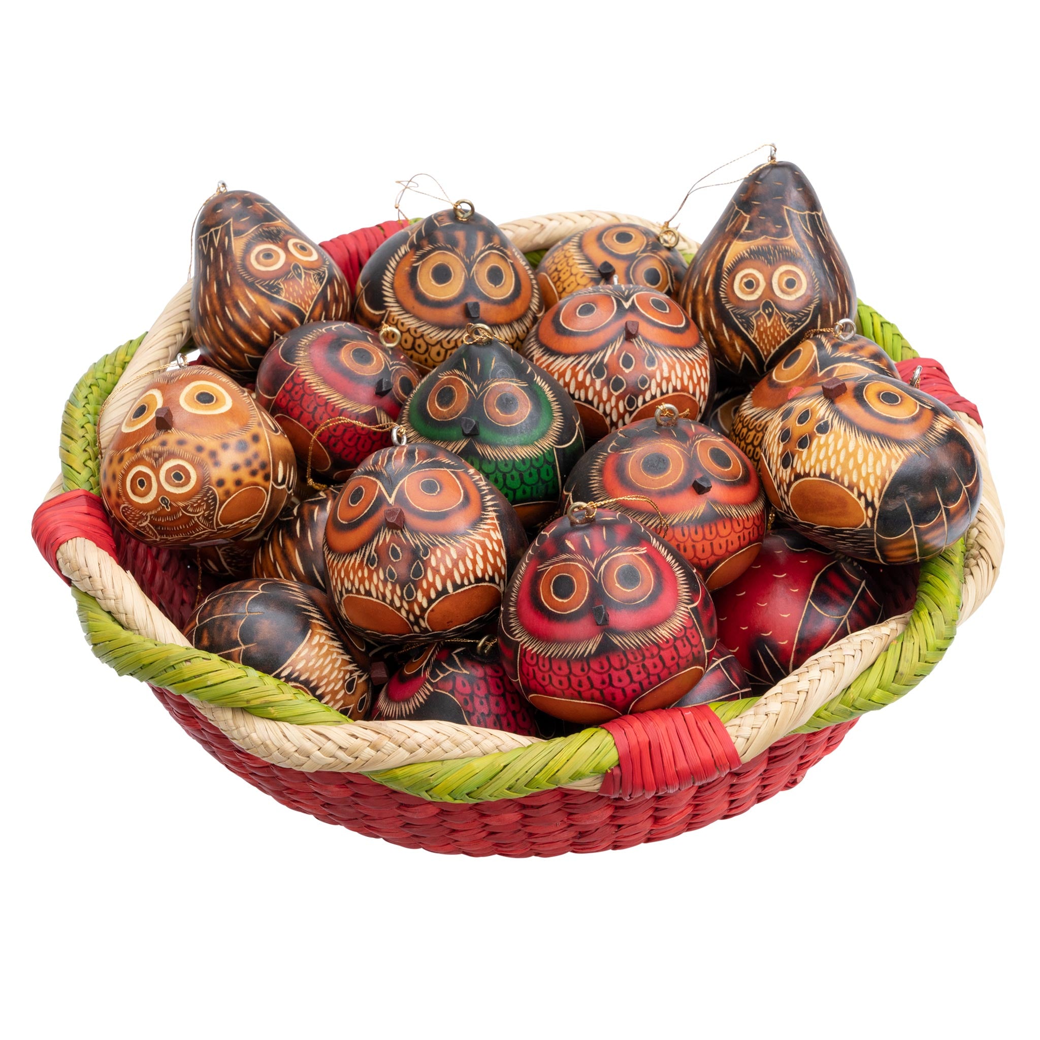 Owls Mini Mix- Gourd Ornament (Sold in 20's)