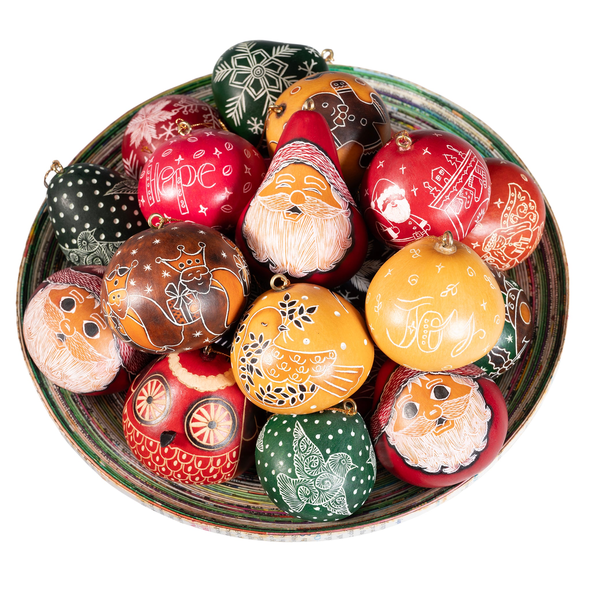 Christmas Mini Mix - Gourd Ornament (sold in 20's)