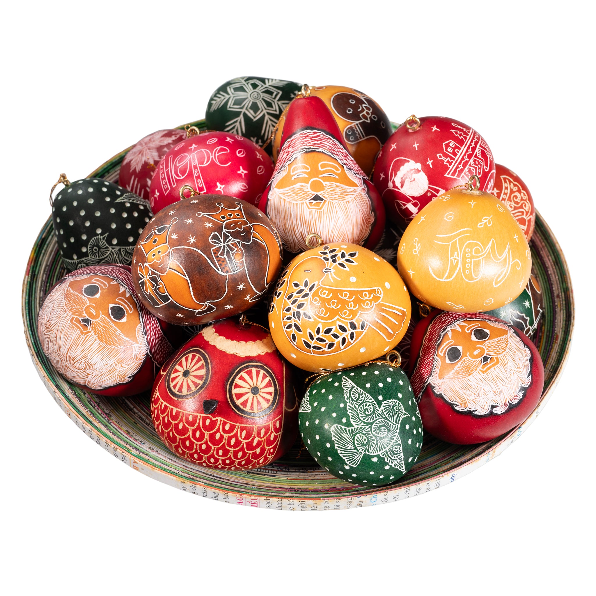 Christmas Mini Mix - Gourd Ornament (sold in 20s)