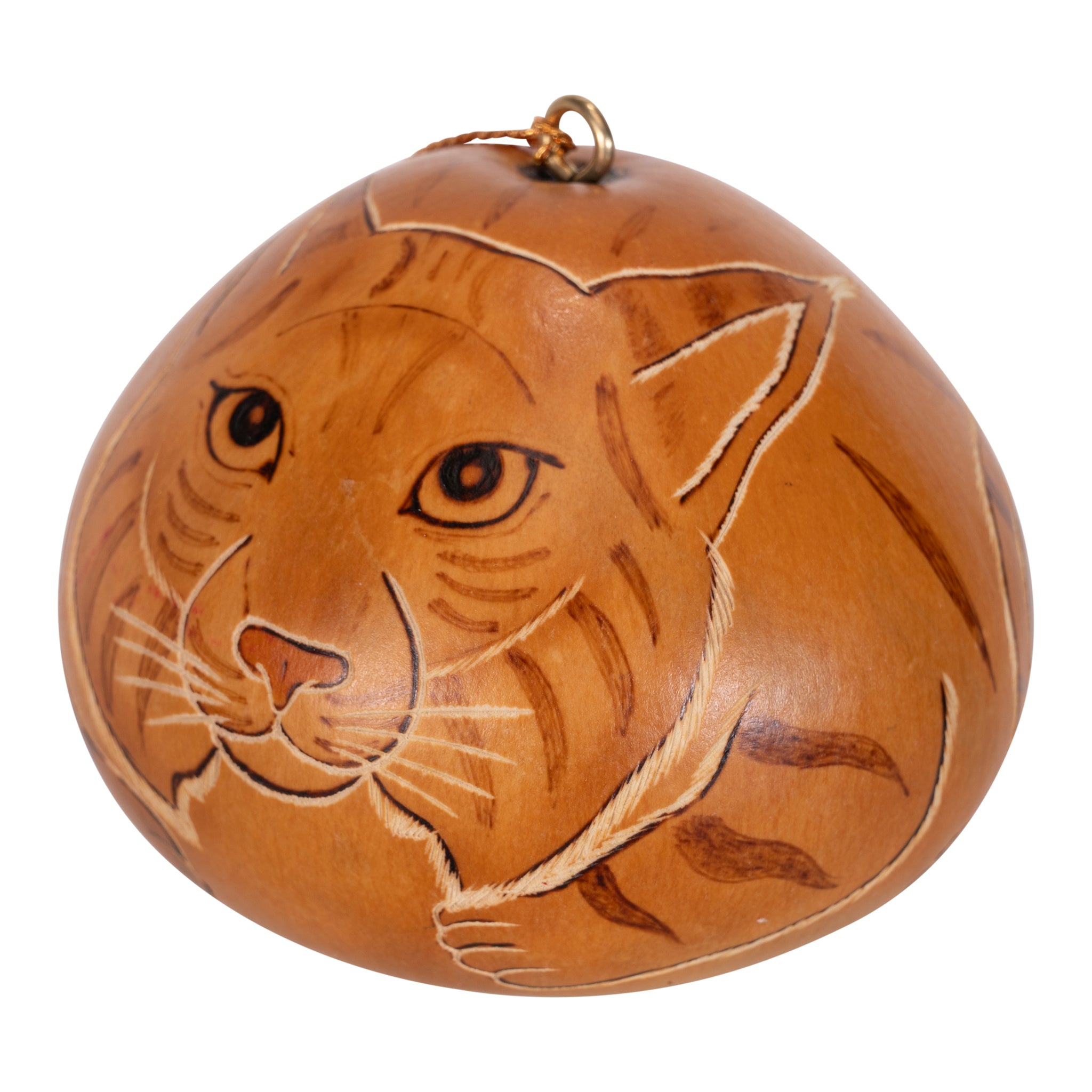 Bobcat - Gourd Ornament
