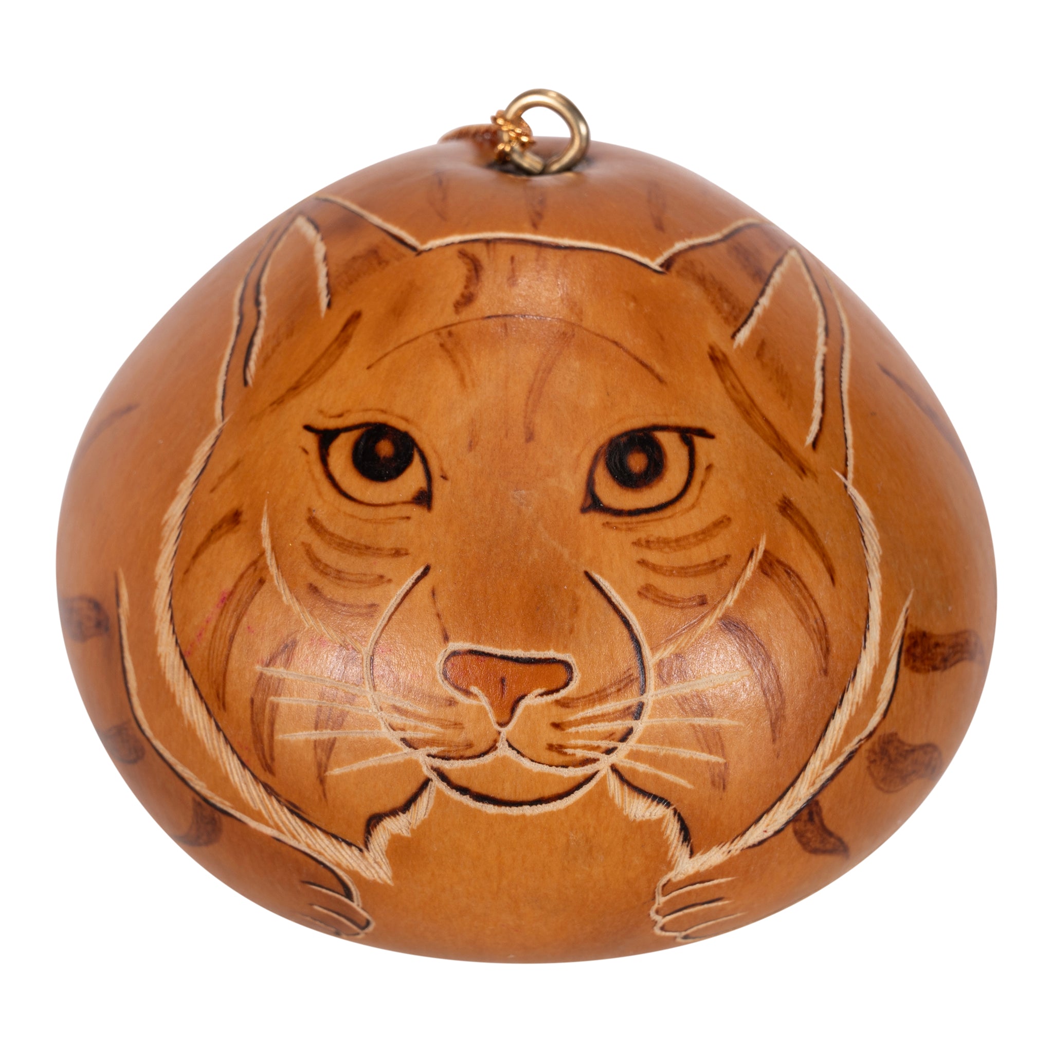 Bobcat - Gourd Ornament