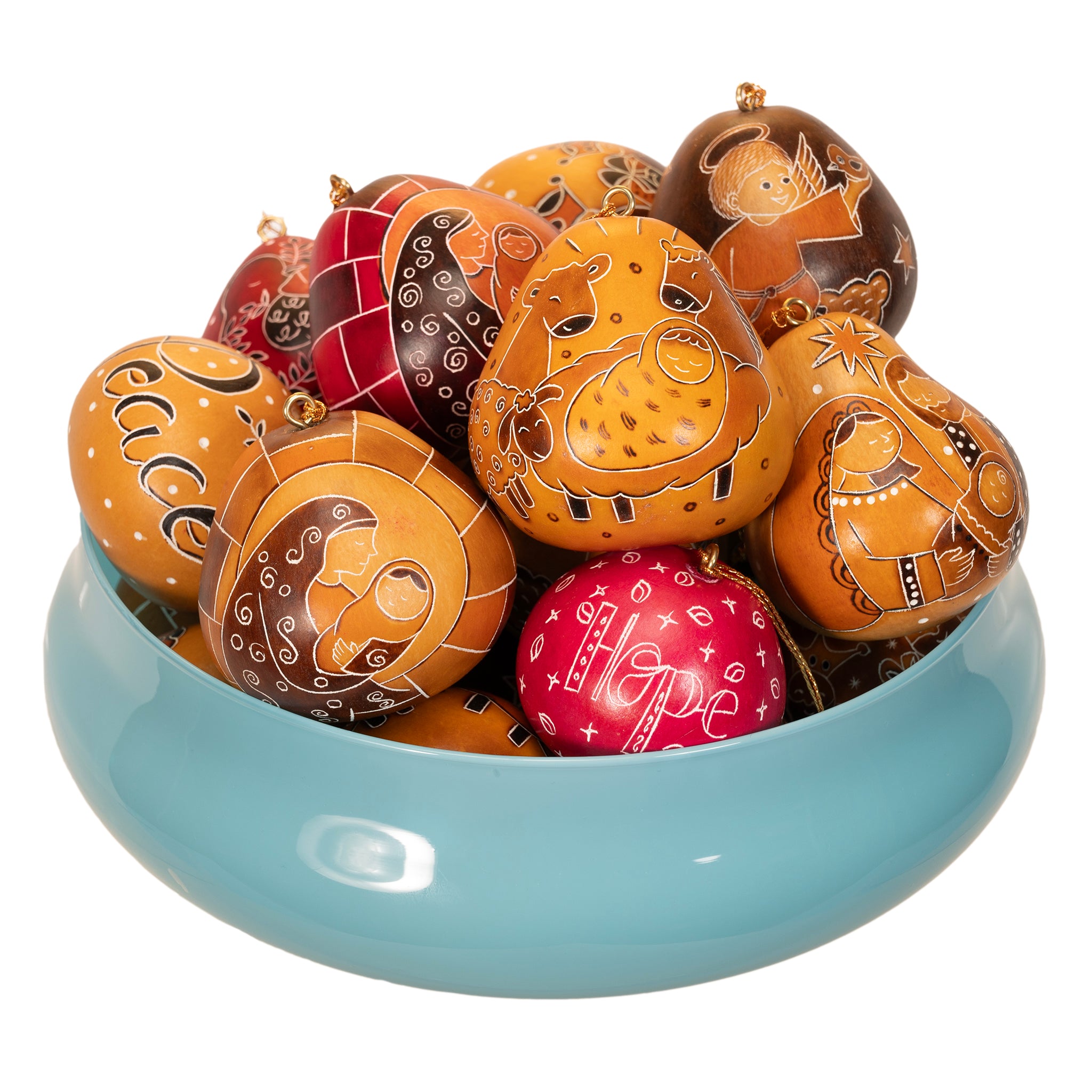 Holy Christmas Mix - Mini Gourd Ornament (sold in 20's)