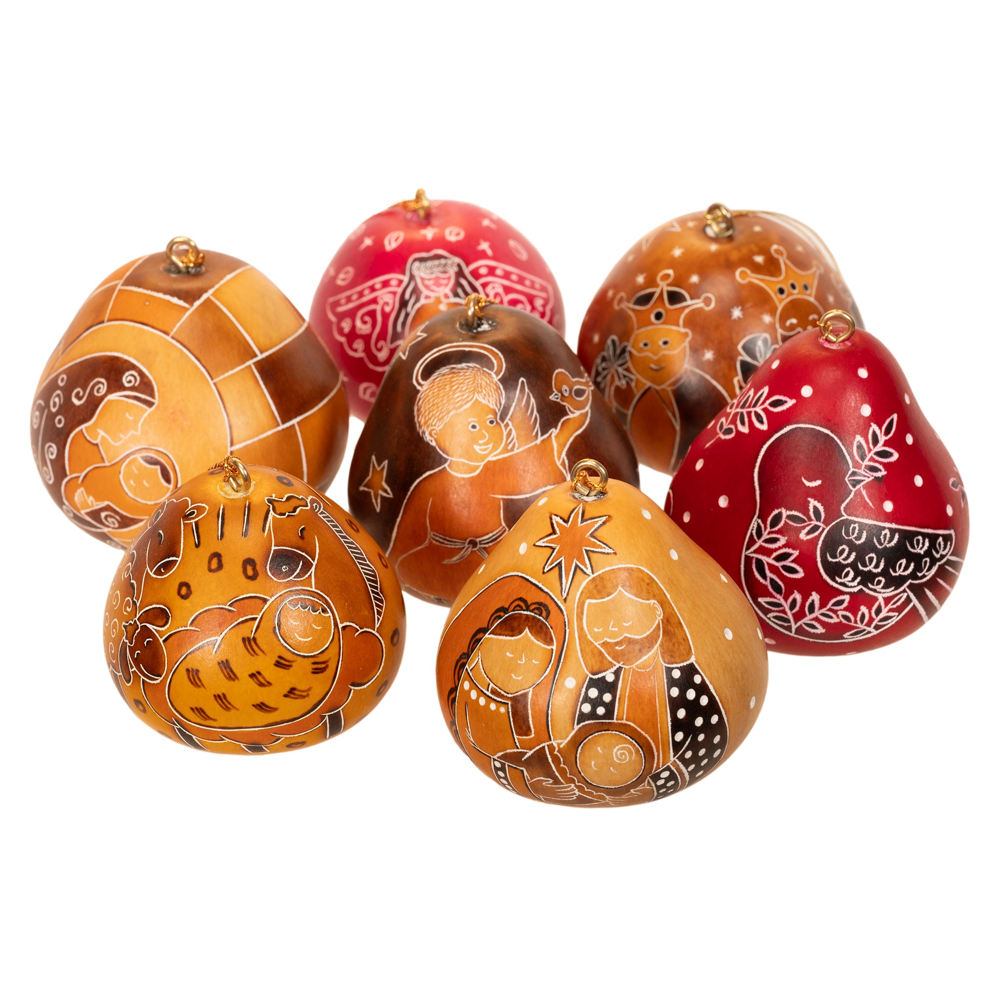 Holy Christmas Mix - Mini Gourd Ornament (sold in 20's)