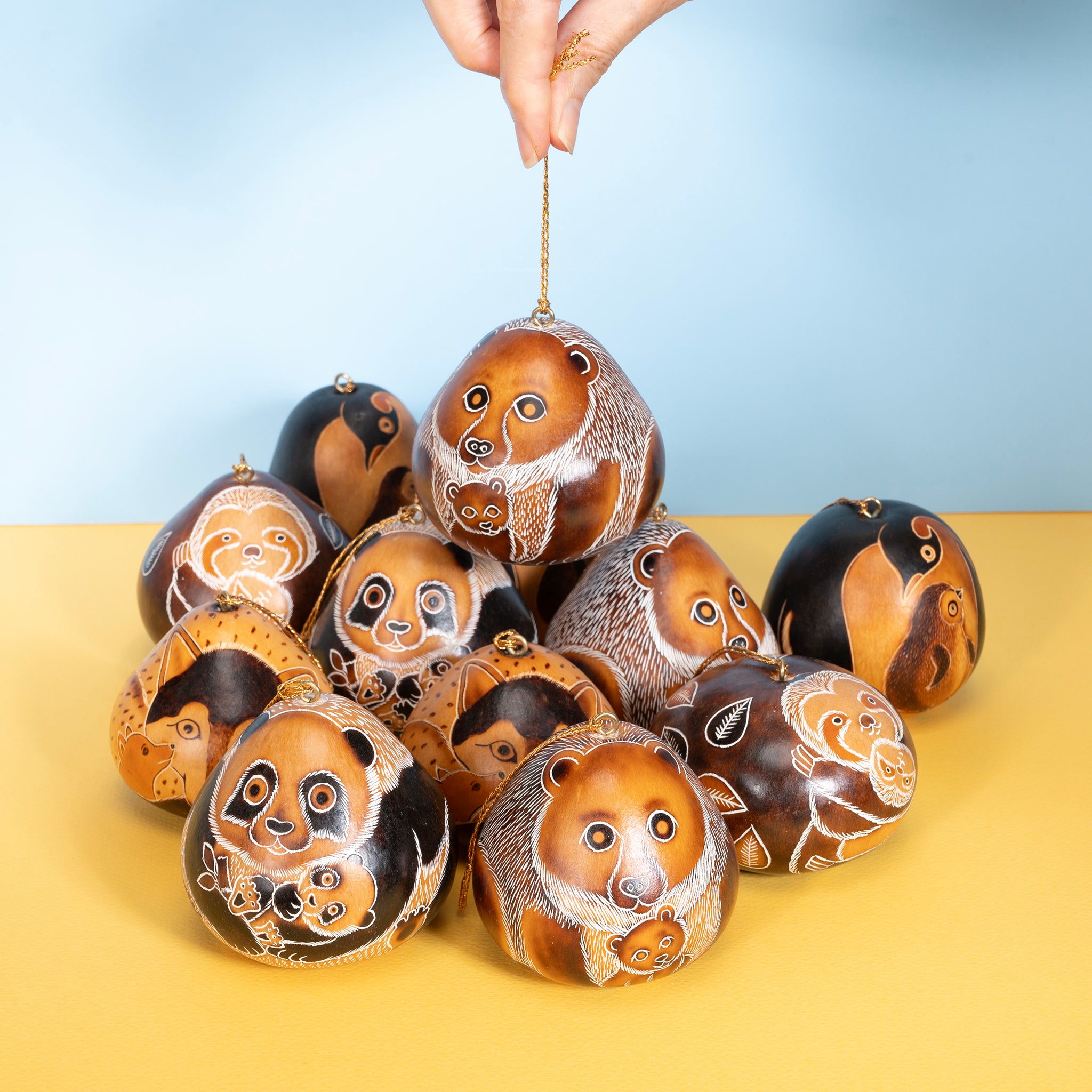 Wild Mom - Gourd Ornament (sold in 12s)