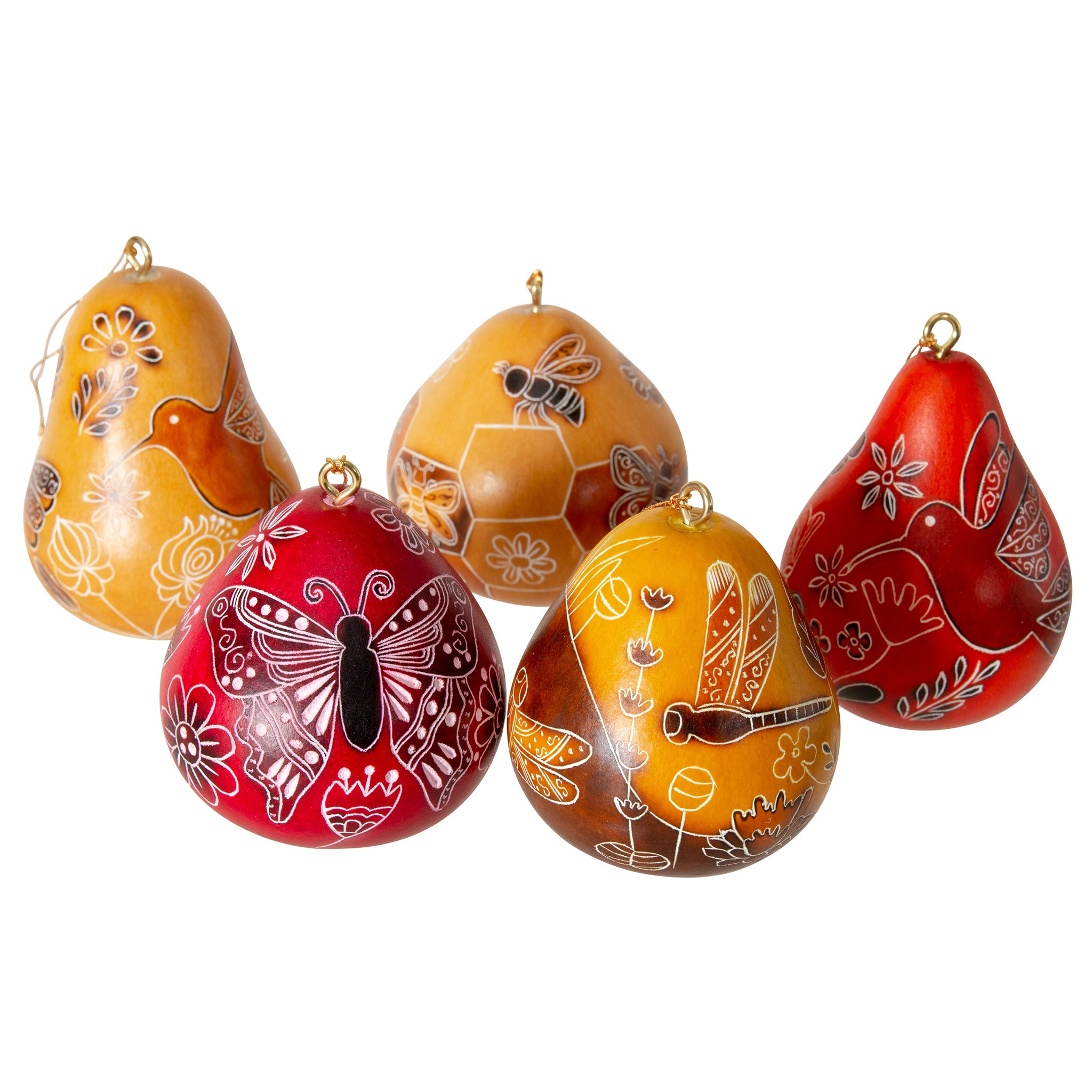 Pollinator Mini Mix - Gourd Ornament (Sold in 20's)