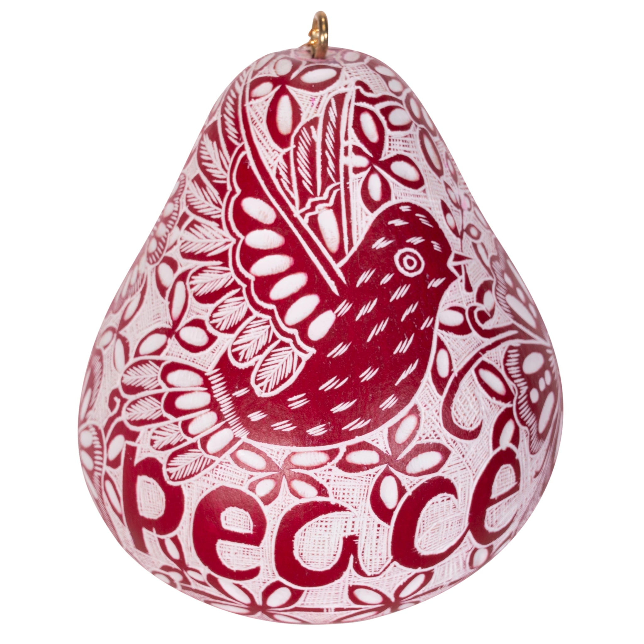 Dove of Peace - Gourd Ornament
