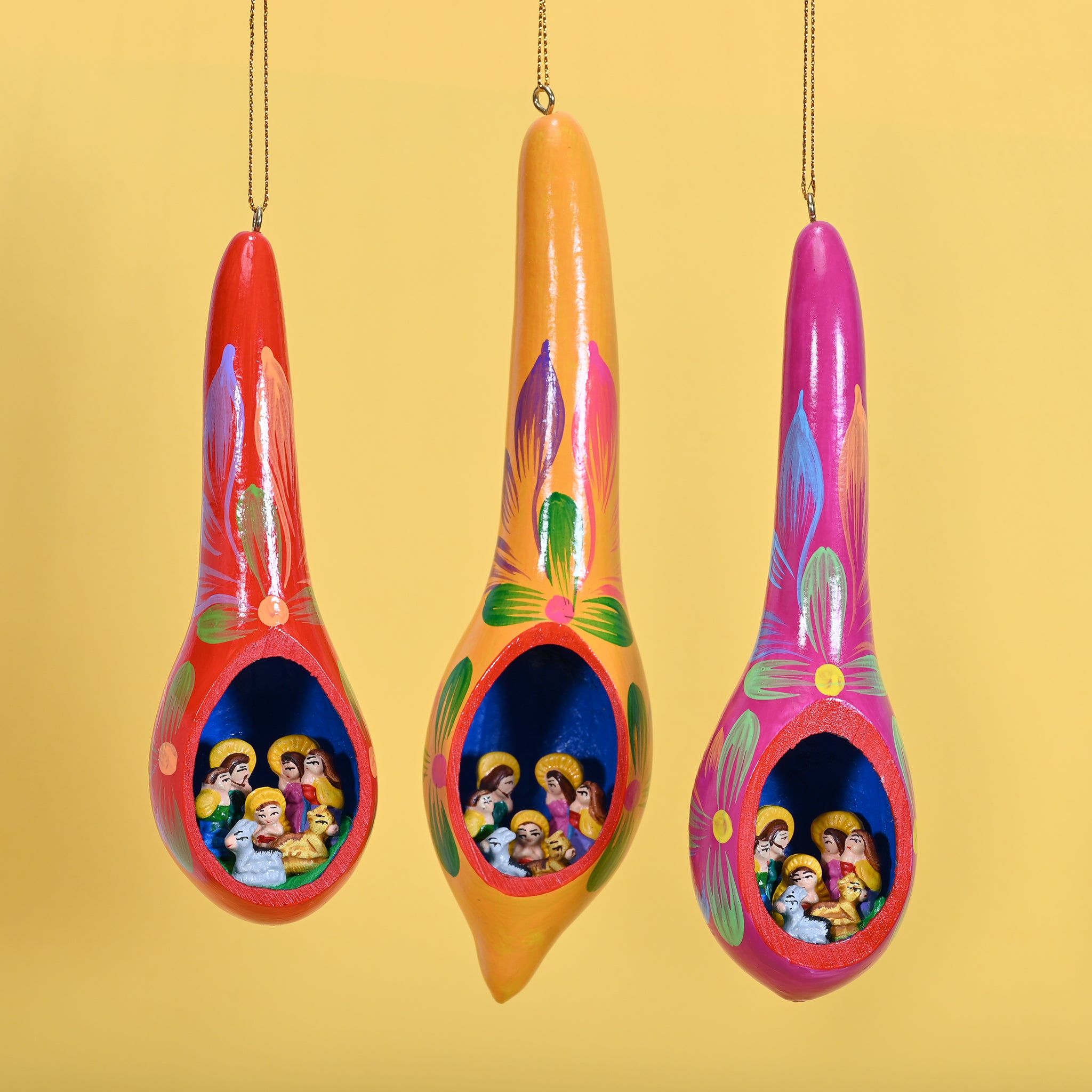 Nativity Dew Drop - Painted Ornament