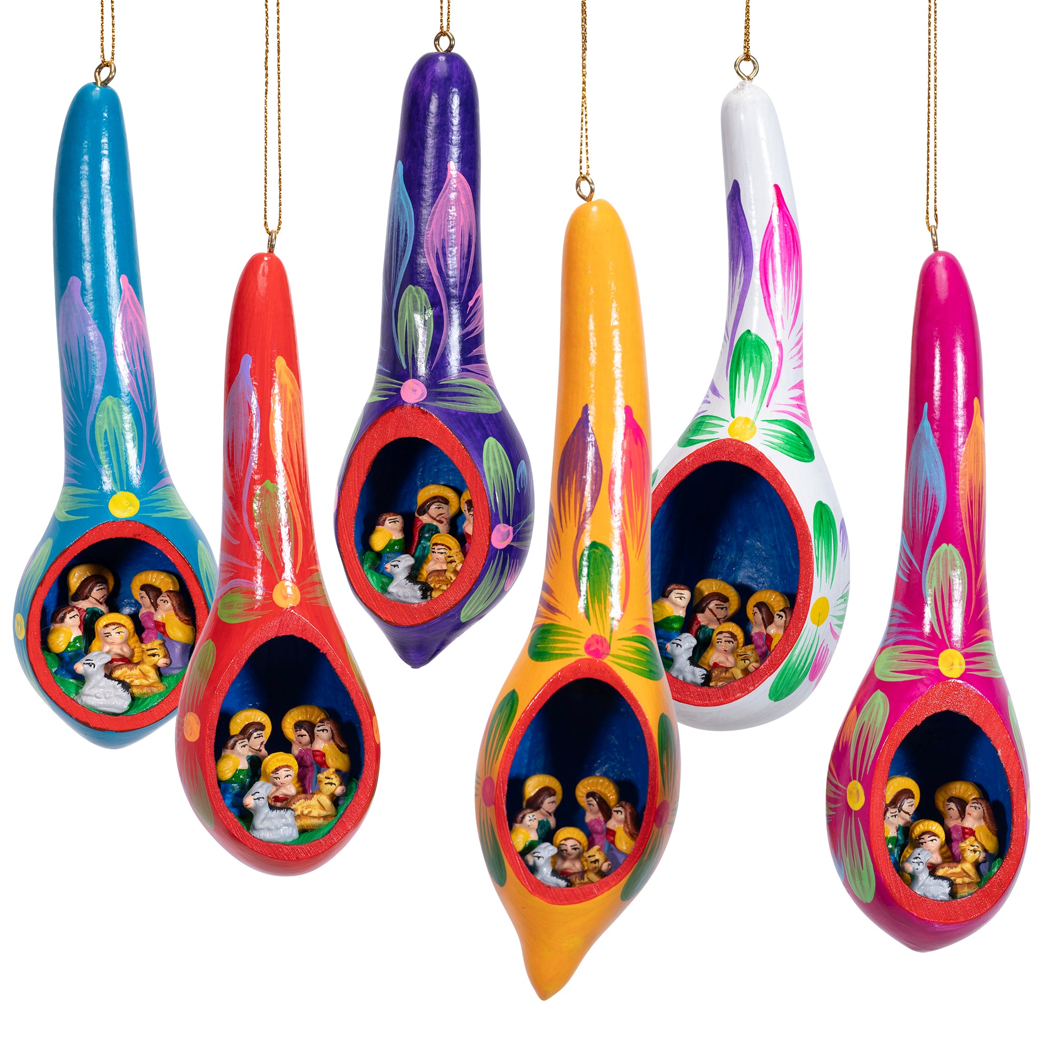 Nativity Dew Drop - Painted Ornament