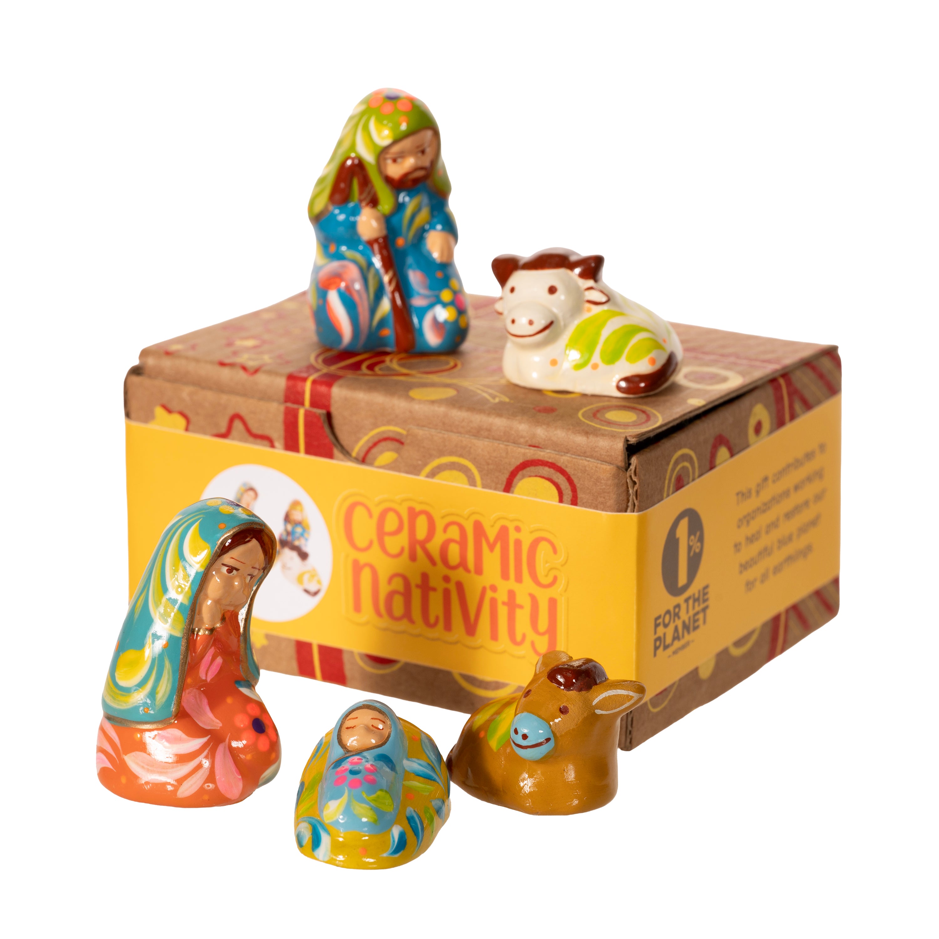 Confetti Ceramic Nativity Set of 5