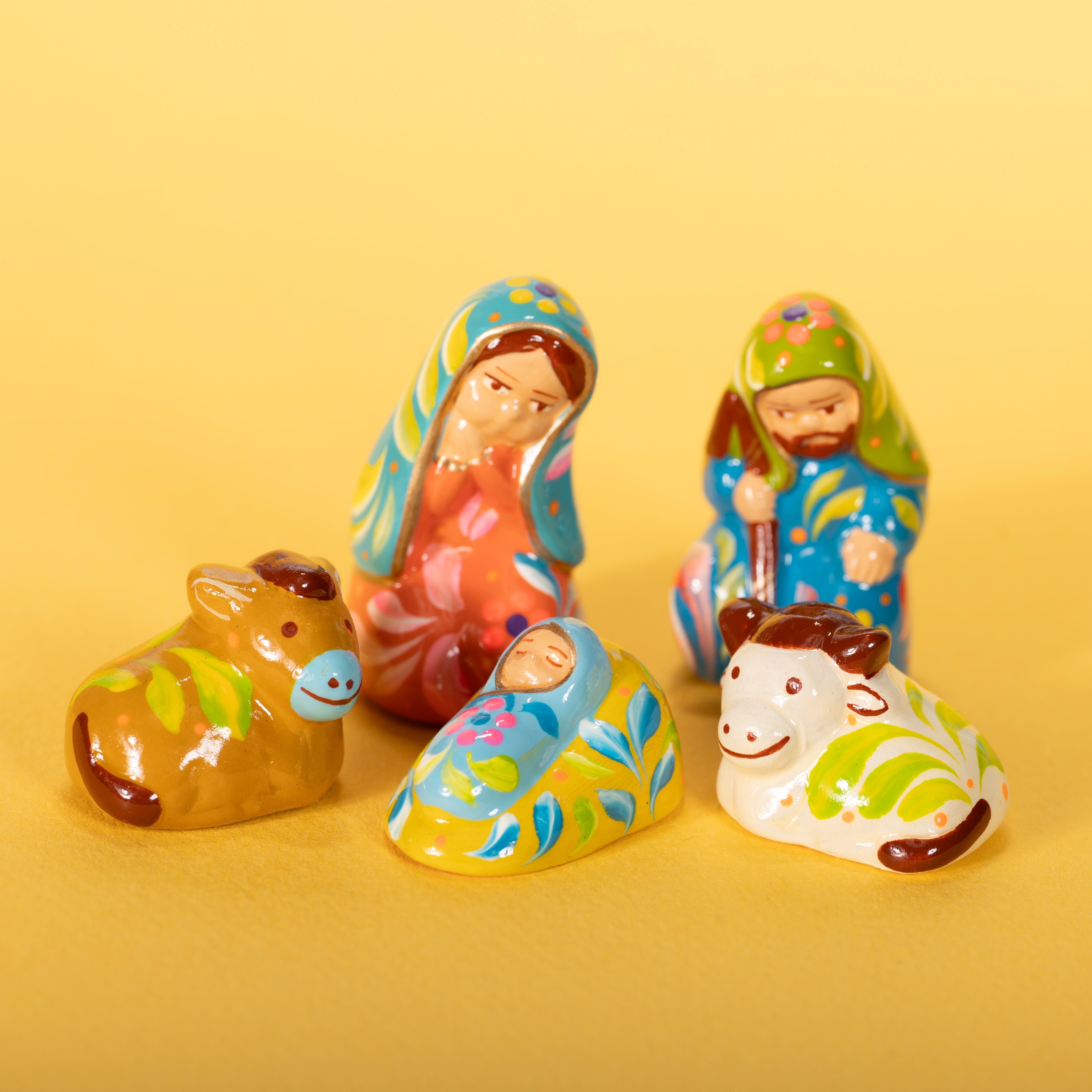 Confetti Ceramic Nativity Set of 5