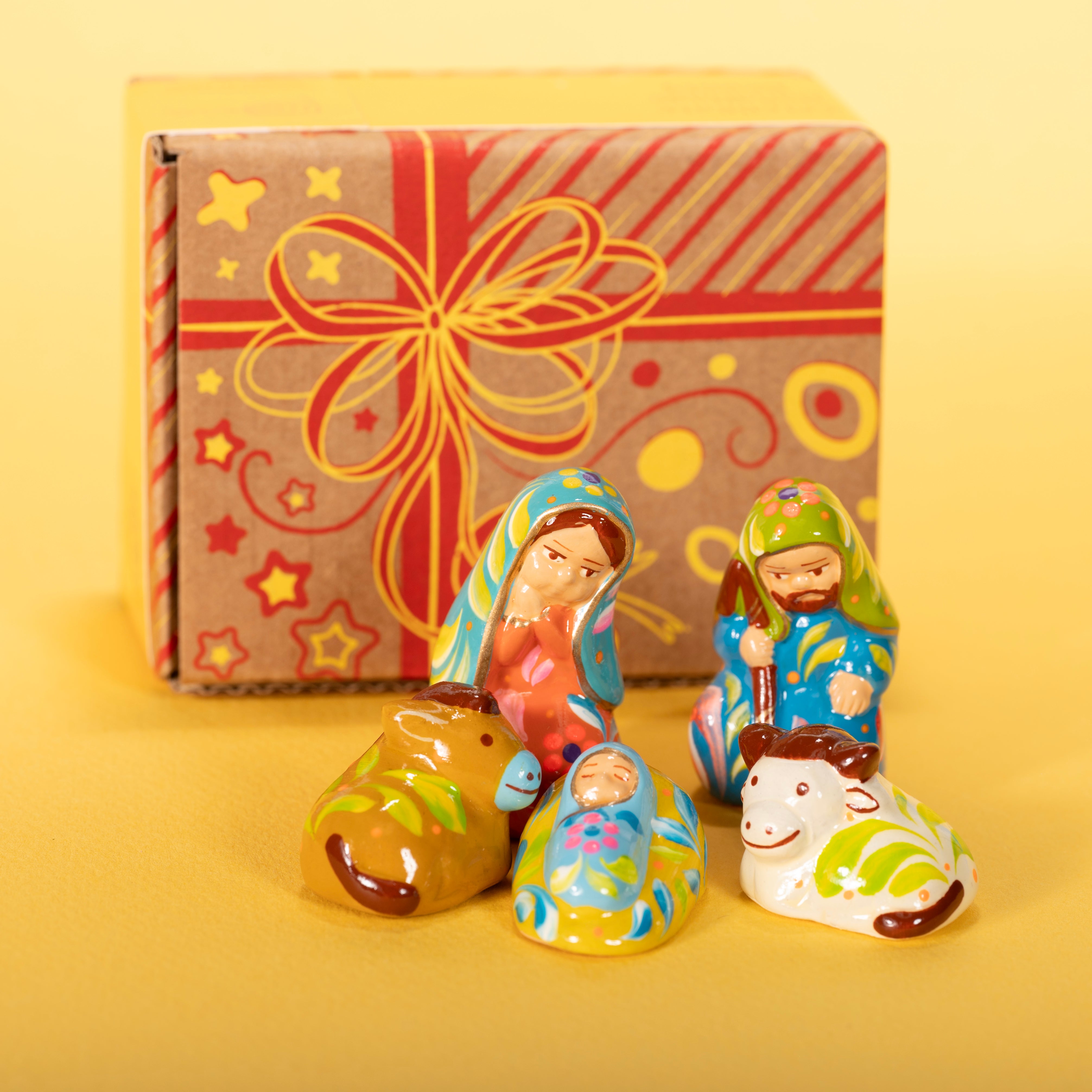 Confetti Ceramic Nativity Set of 5