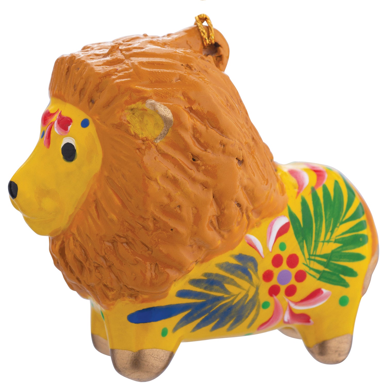 Lion - Confetti Ceramic Ornament