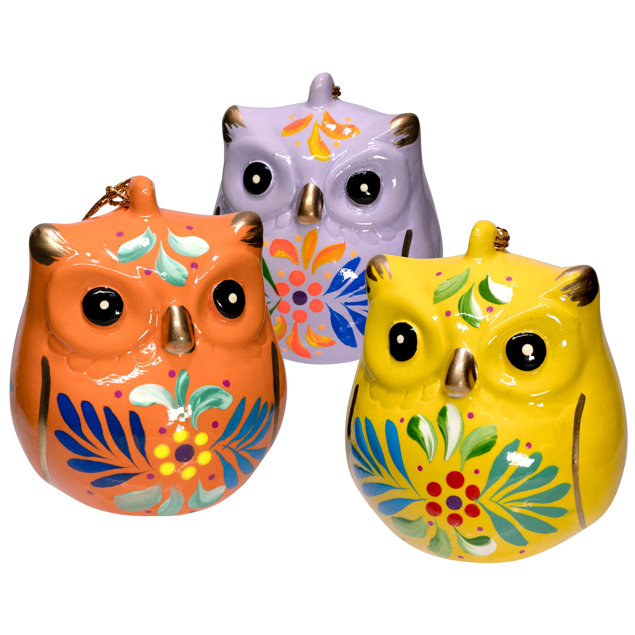 Owl - Confetti Ceramic Ornament