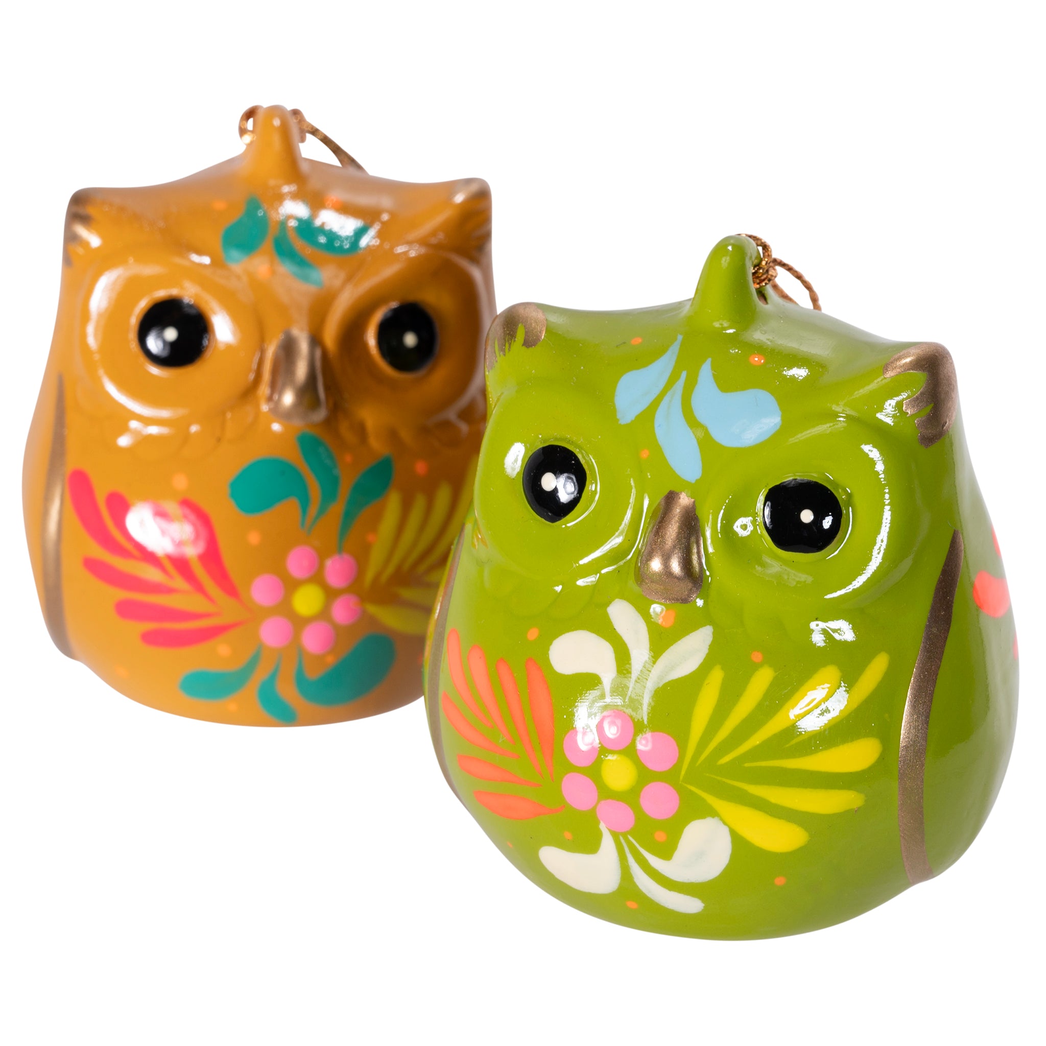 Owl - Confetti Ceramic Ornament