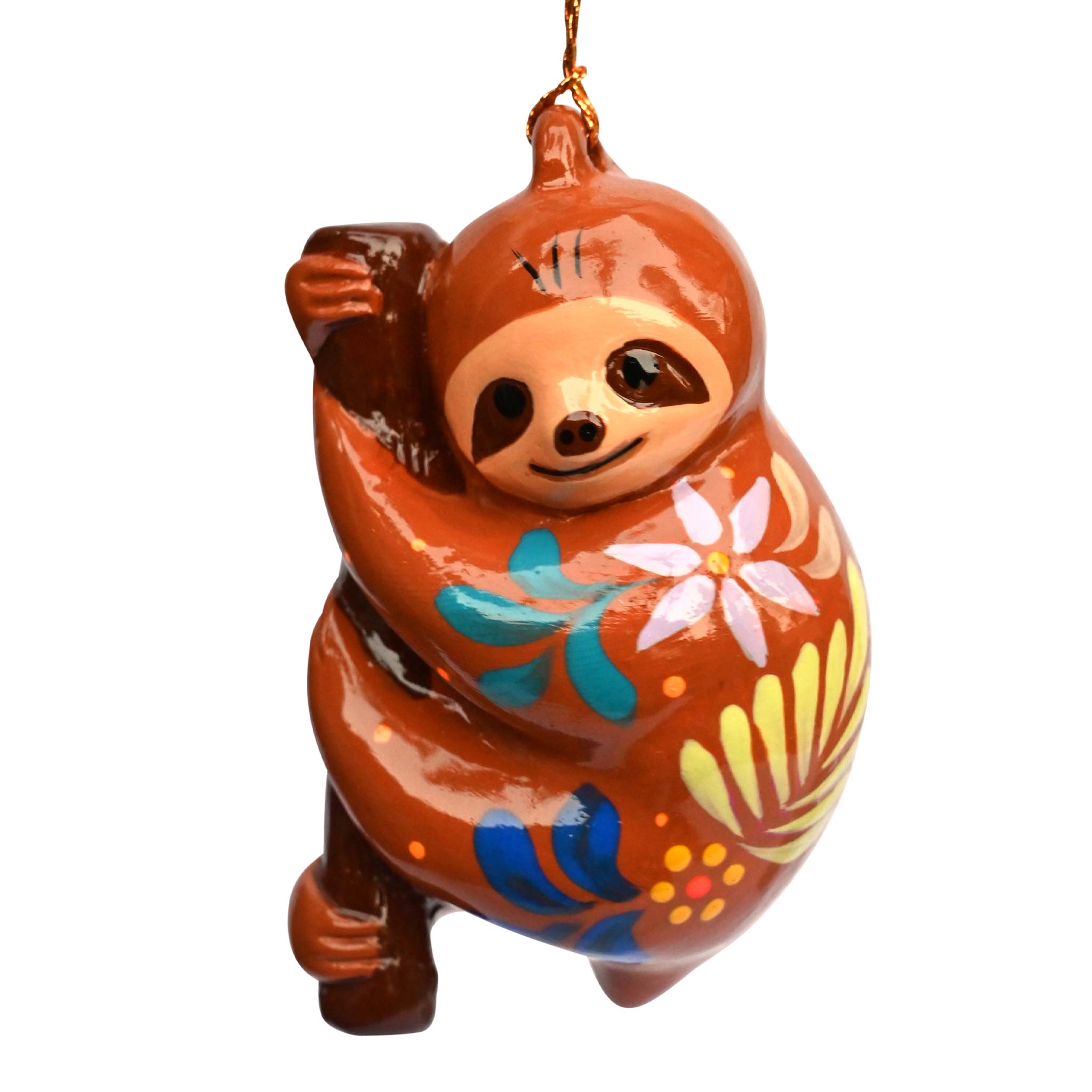Sloth - Painted Ceramic Ornament