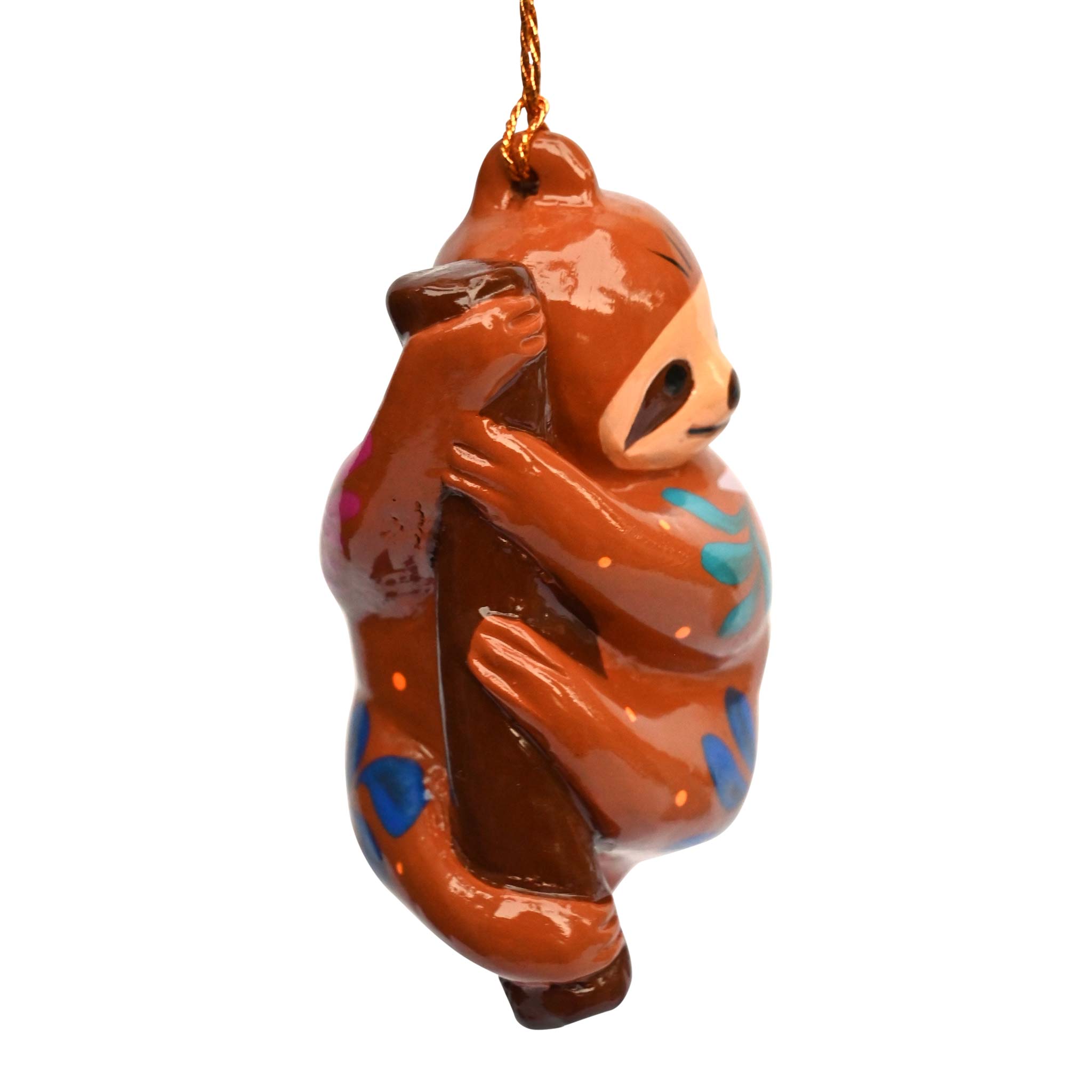 Sloth - Painted Ceramic Ornament
