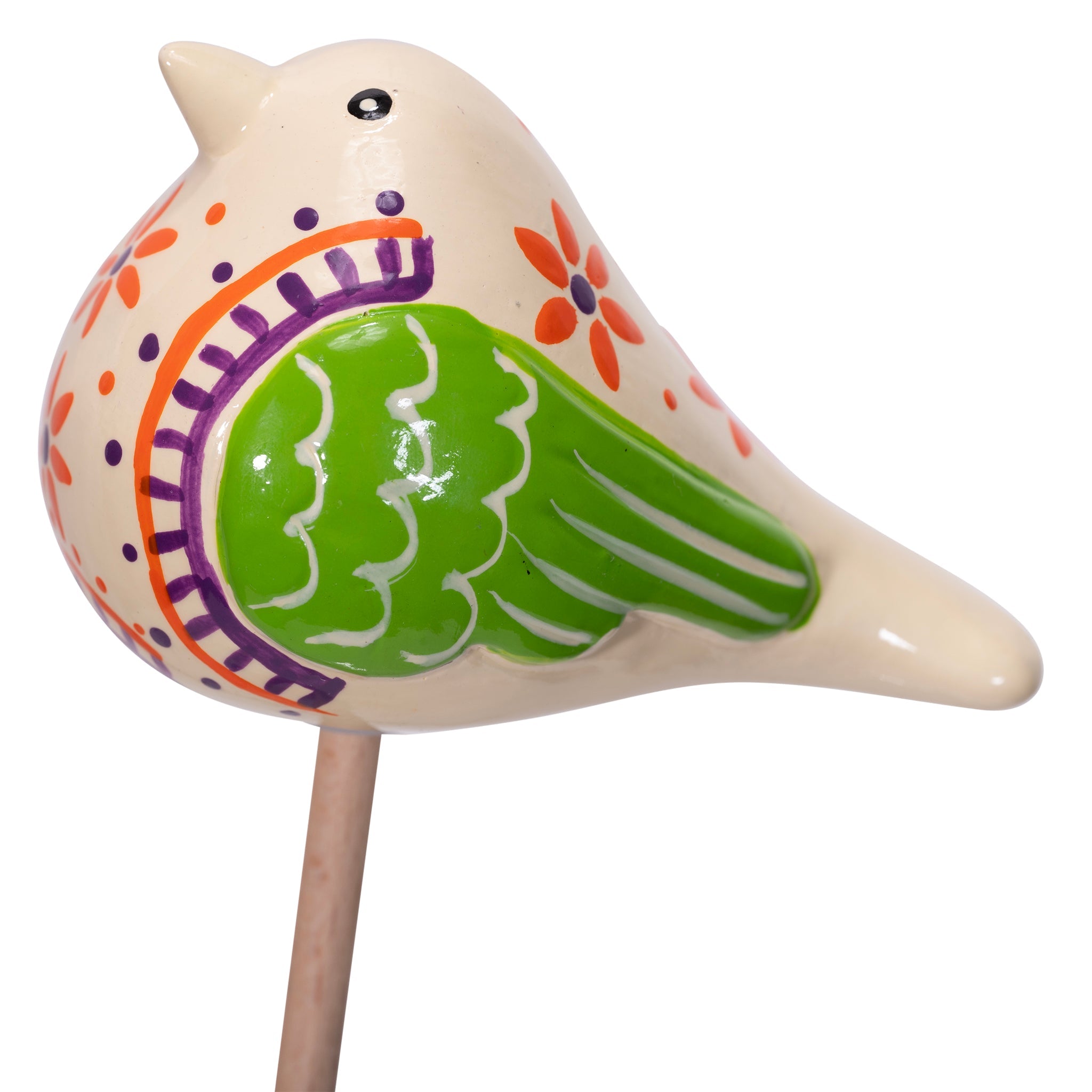 Bird Ceramic Plant Stake Mix (sold as 6's)