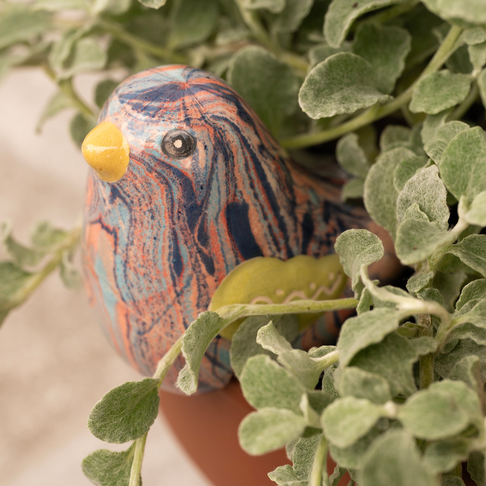 Bird - Swirled Ceramic Pot Hugger