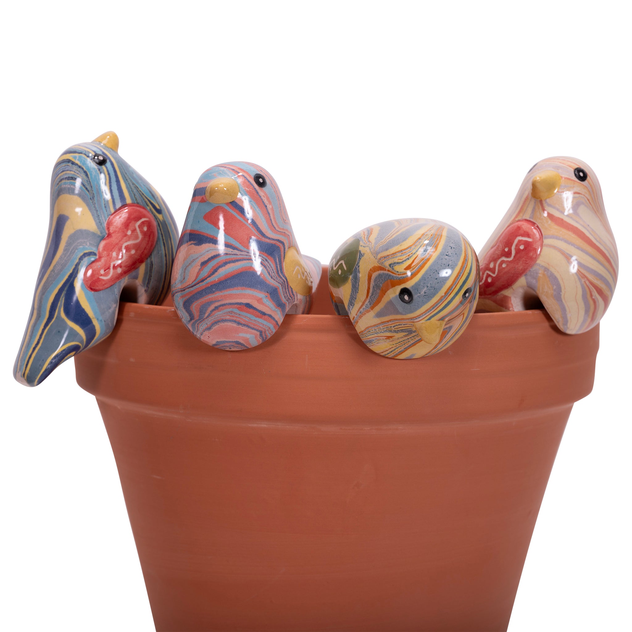 Bird - Swirled Ceramic Pot Hugger