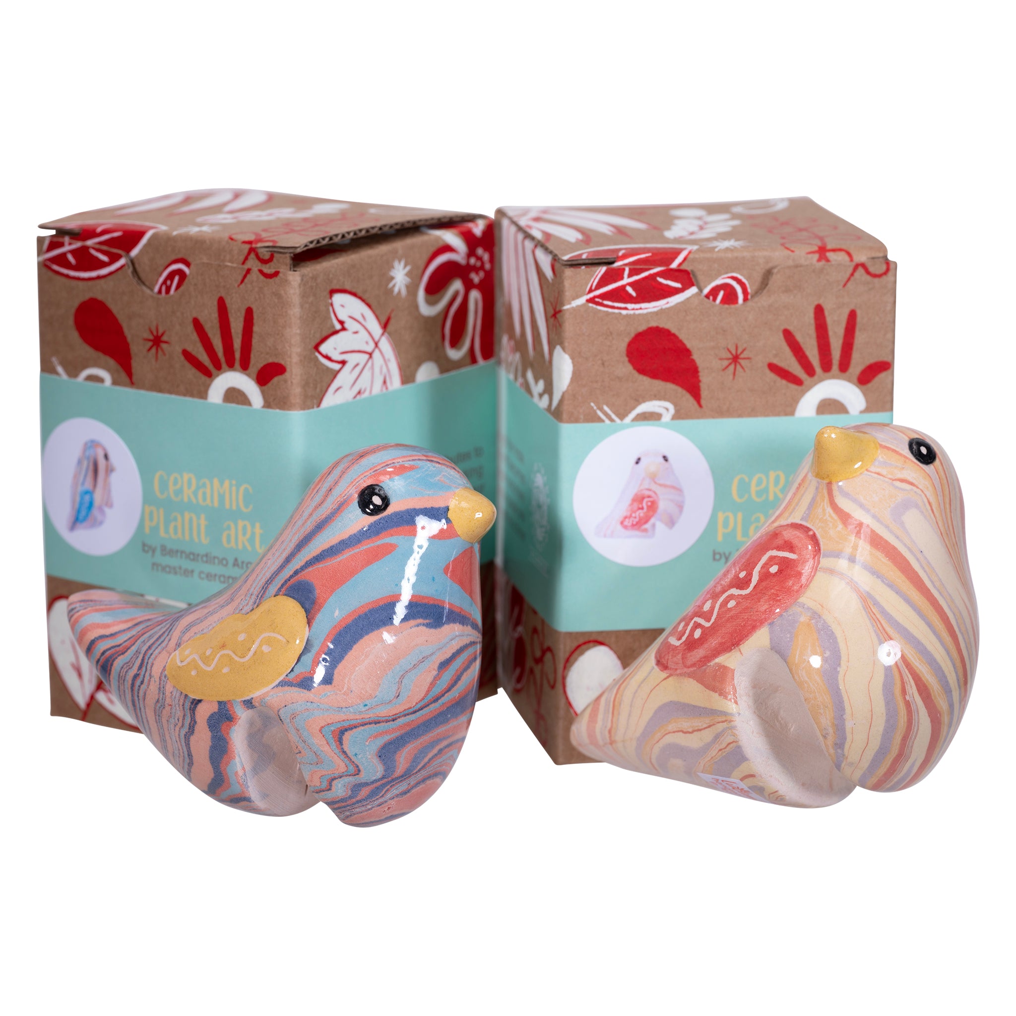 Bird - Swirled Ceramic Pot Hugger