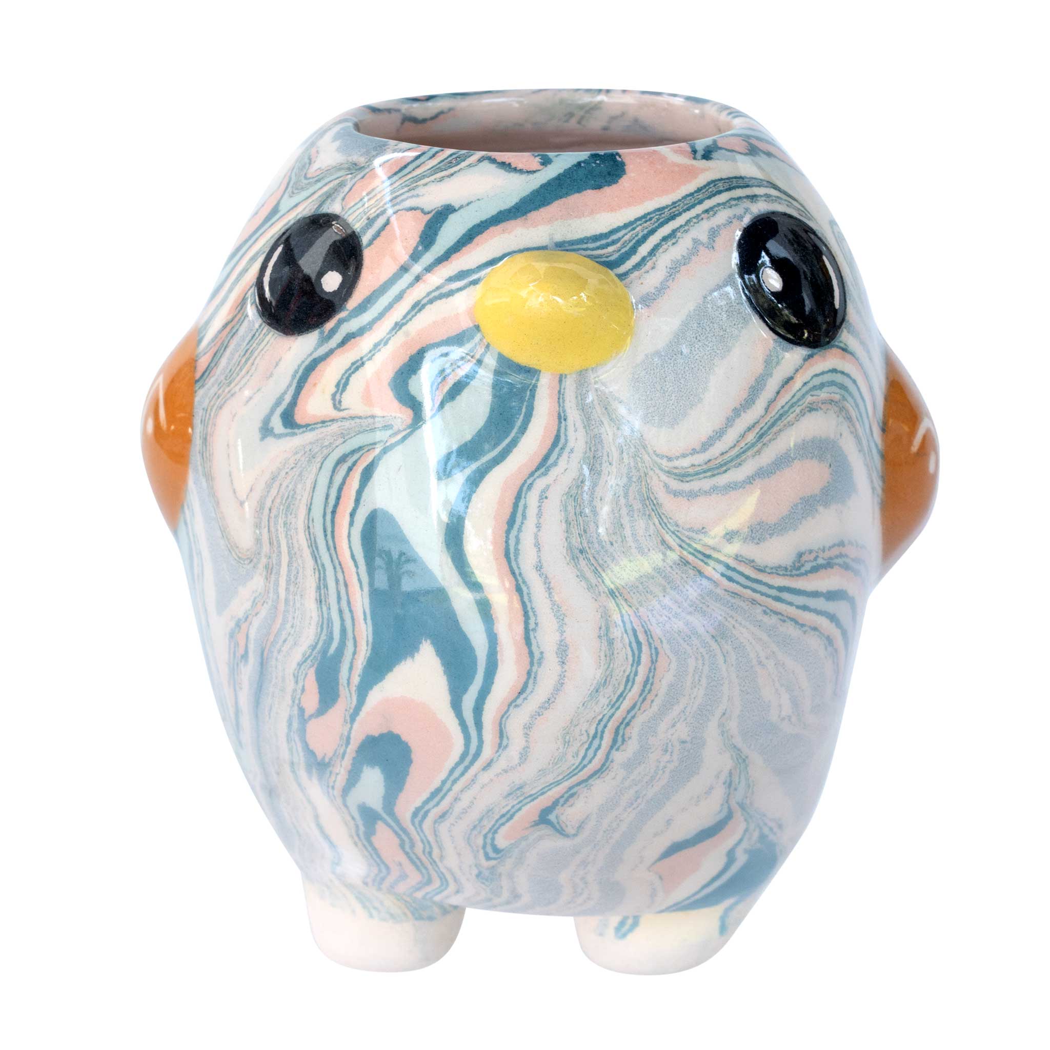 Bird Bobo - Swirly Mini Ceramic Plant Pot - Assorted