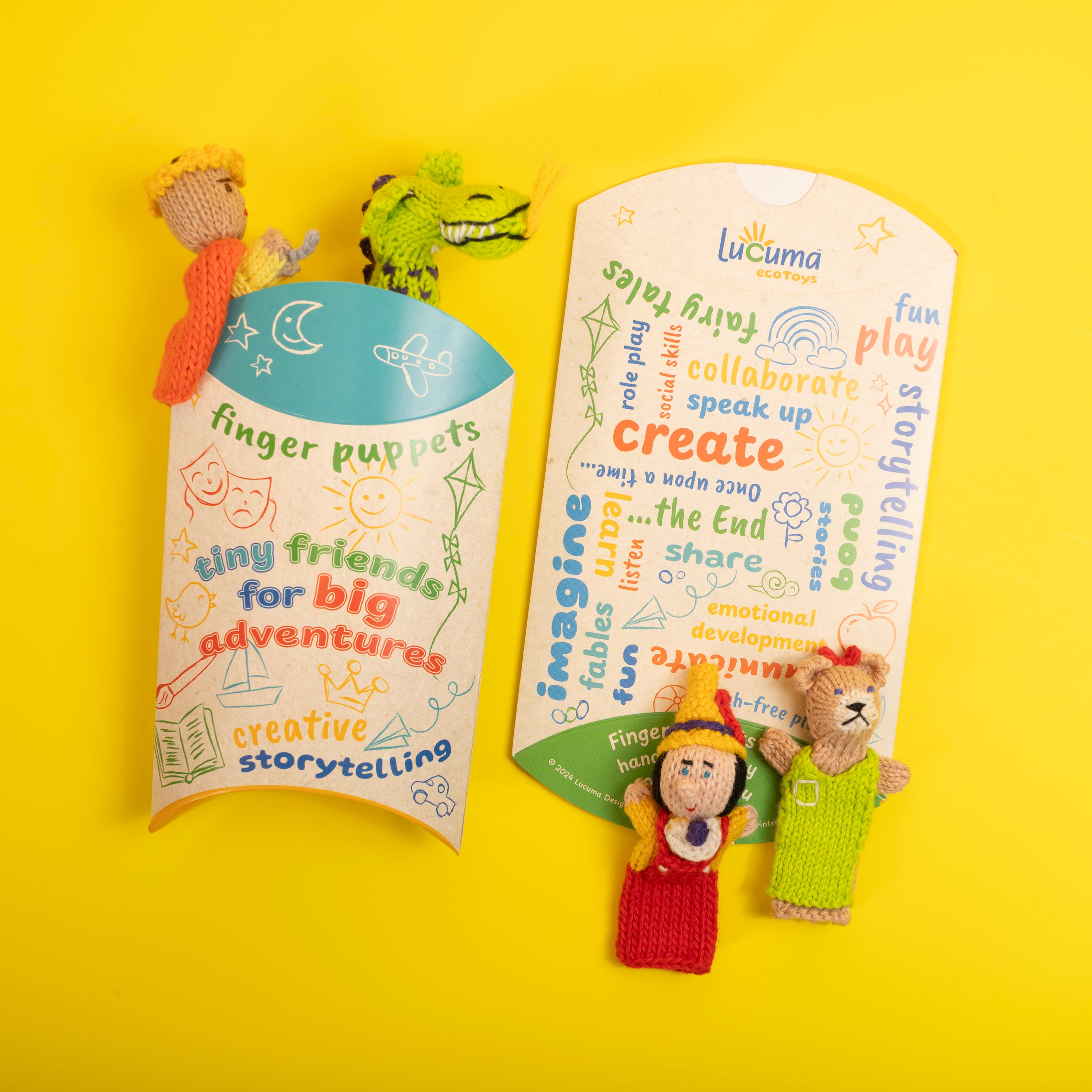 Puppet Storytelling Pillow Boxes Mix: M & L (Sold in 10's)