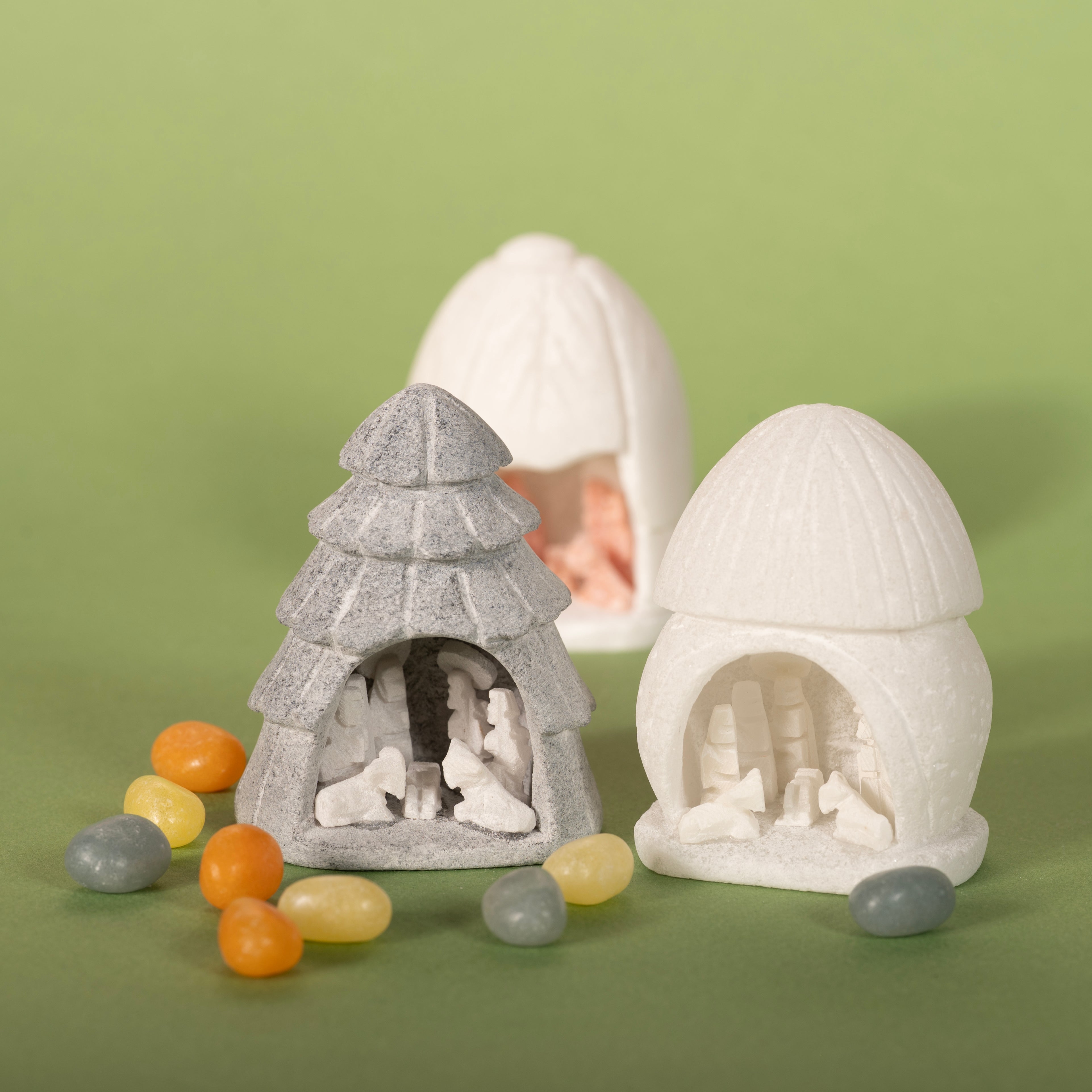 Nativity Alabaster Carving - Medium 2.25"