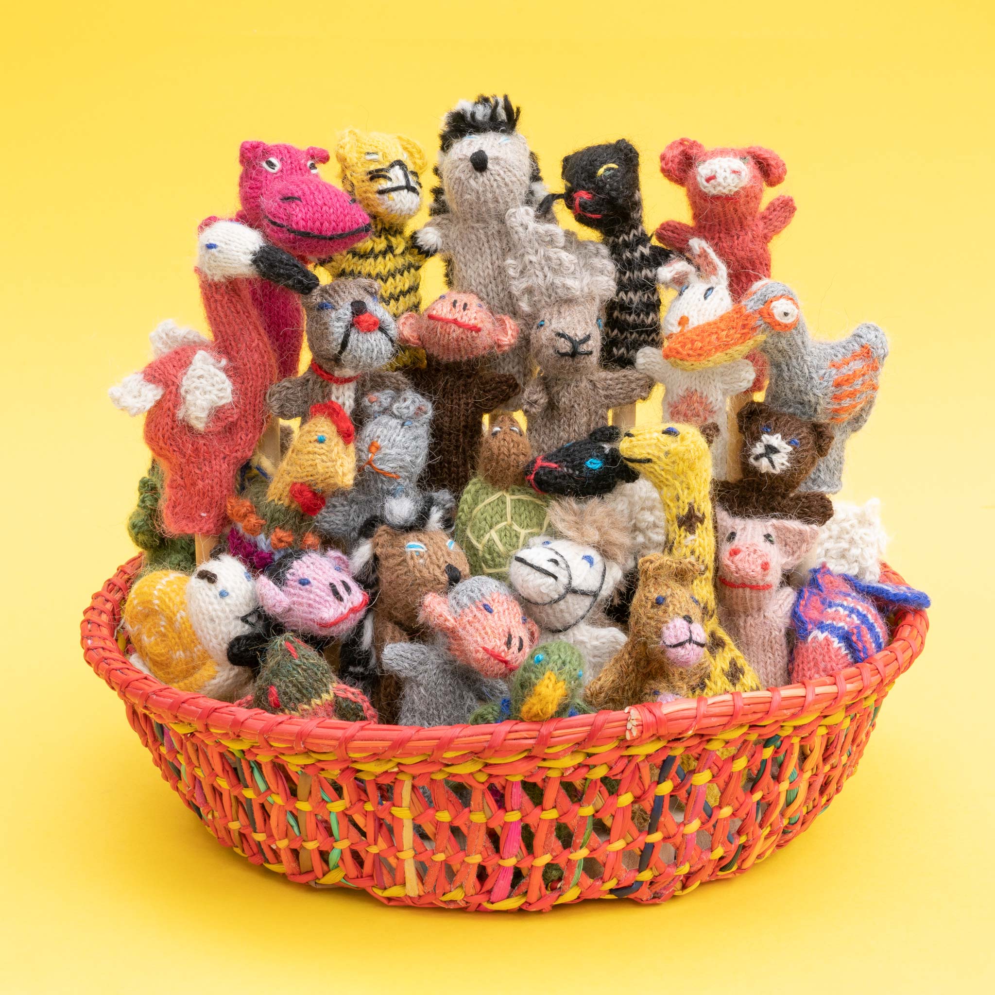 Animal Mix Alpaca Finger Puppets (sold in 100's)