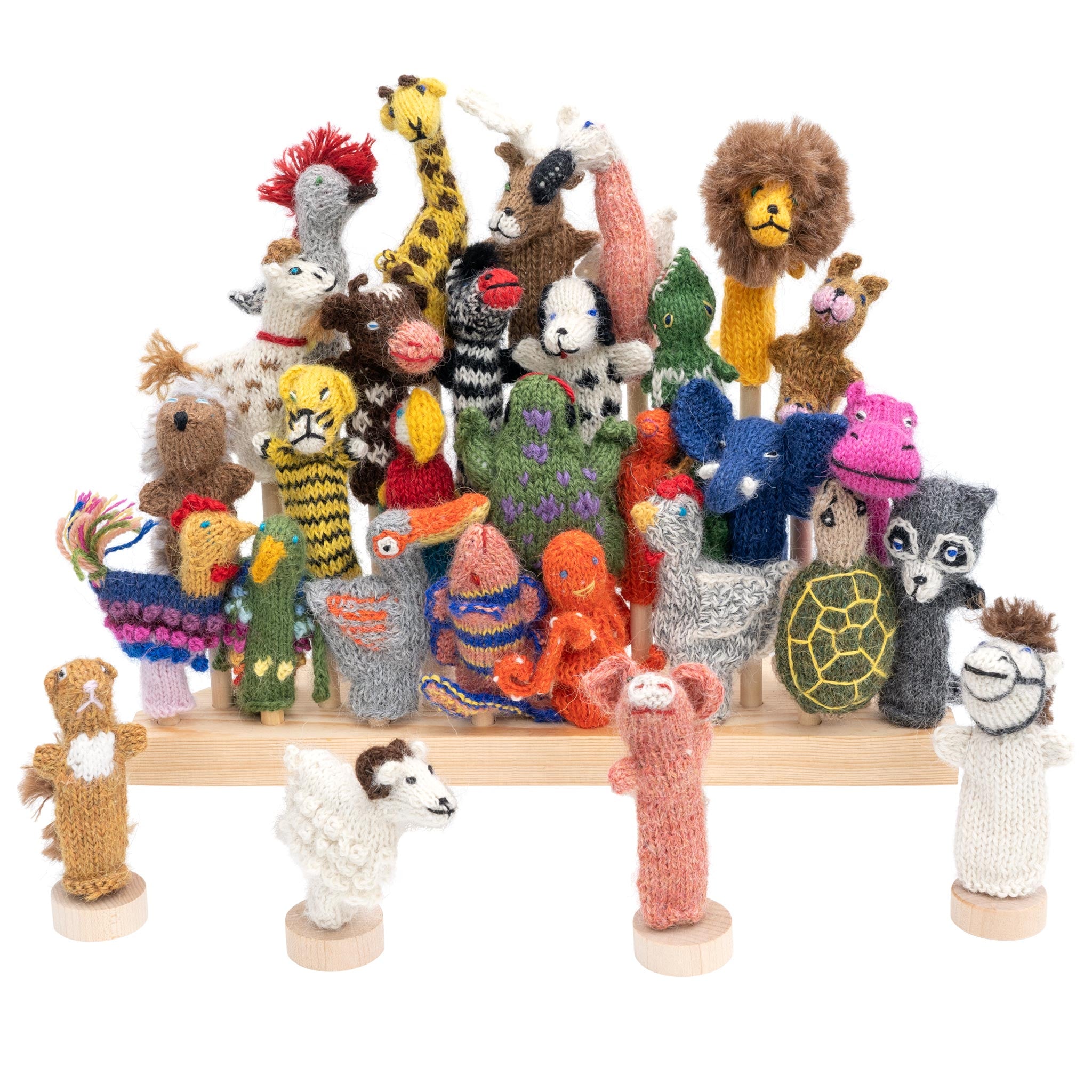 Animal Mix Alpaca Finger Puppets (sold in 100's)