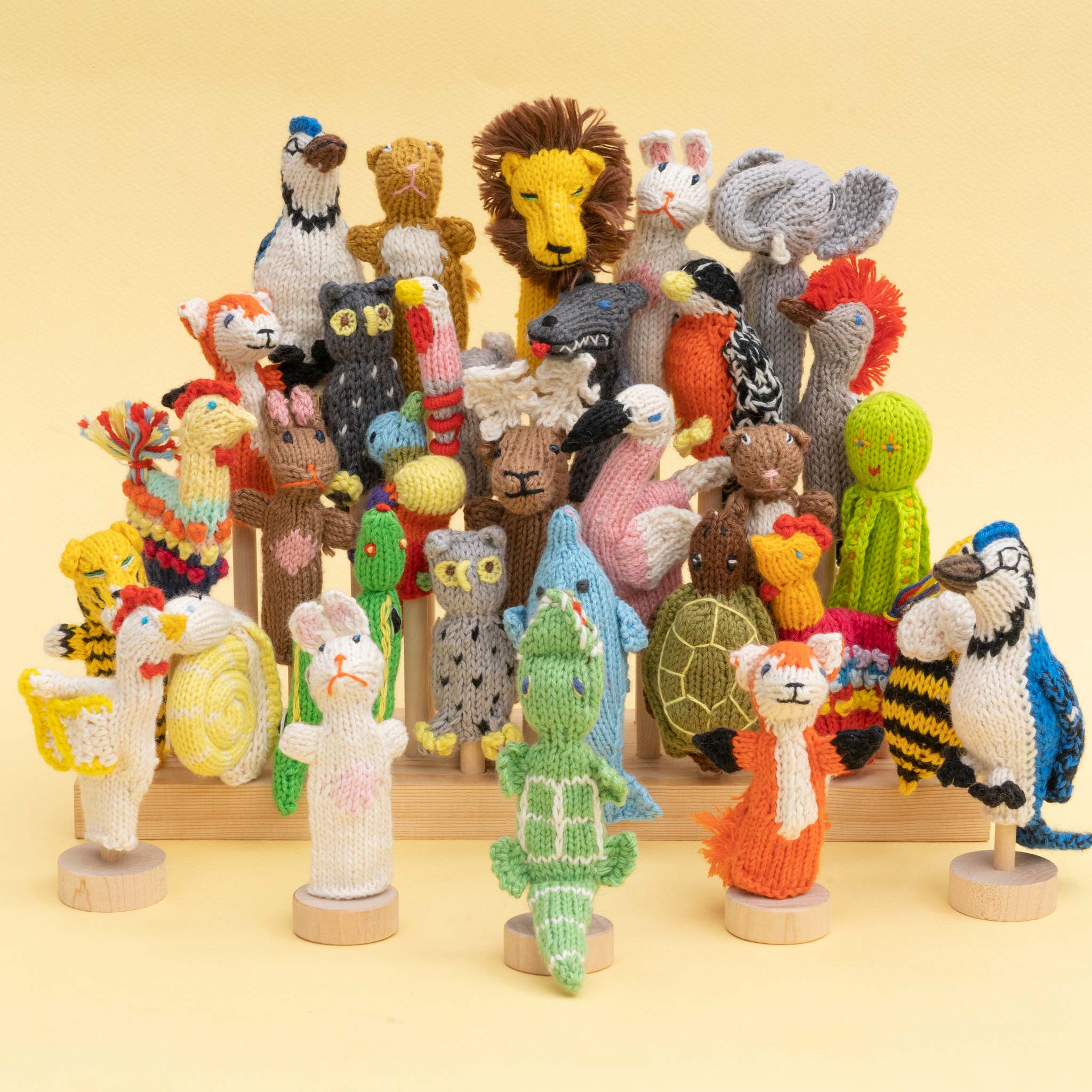 Animal Mix Organic Cotton Finger Puppet (sold in 100's)