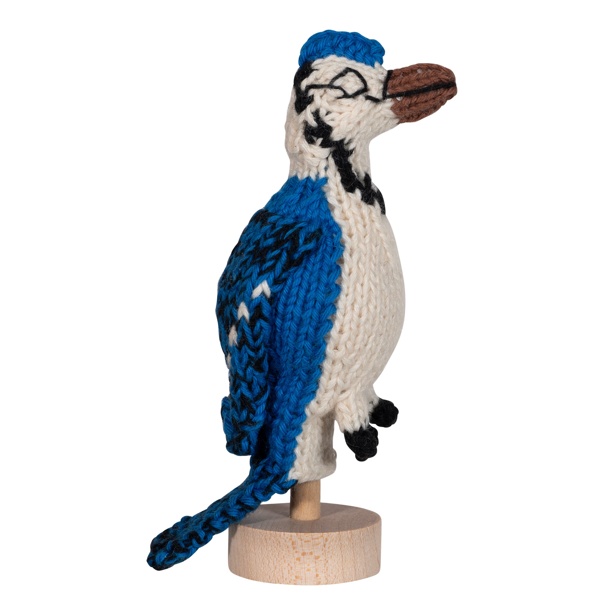 Bluejay - Bright Organic Cotton Finger Puppet