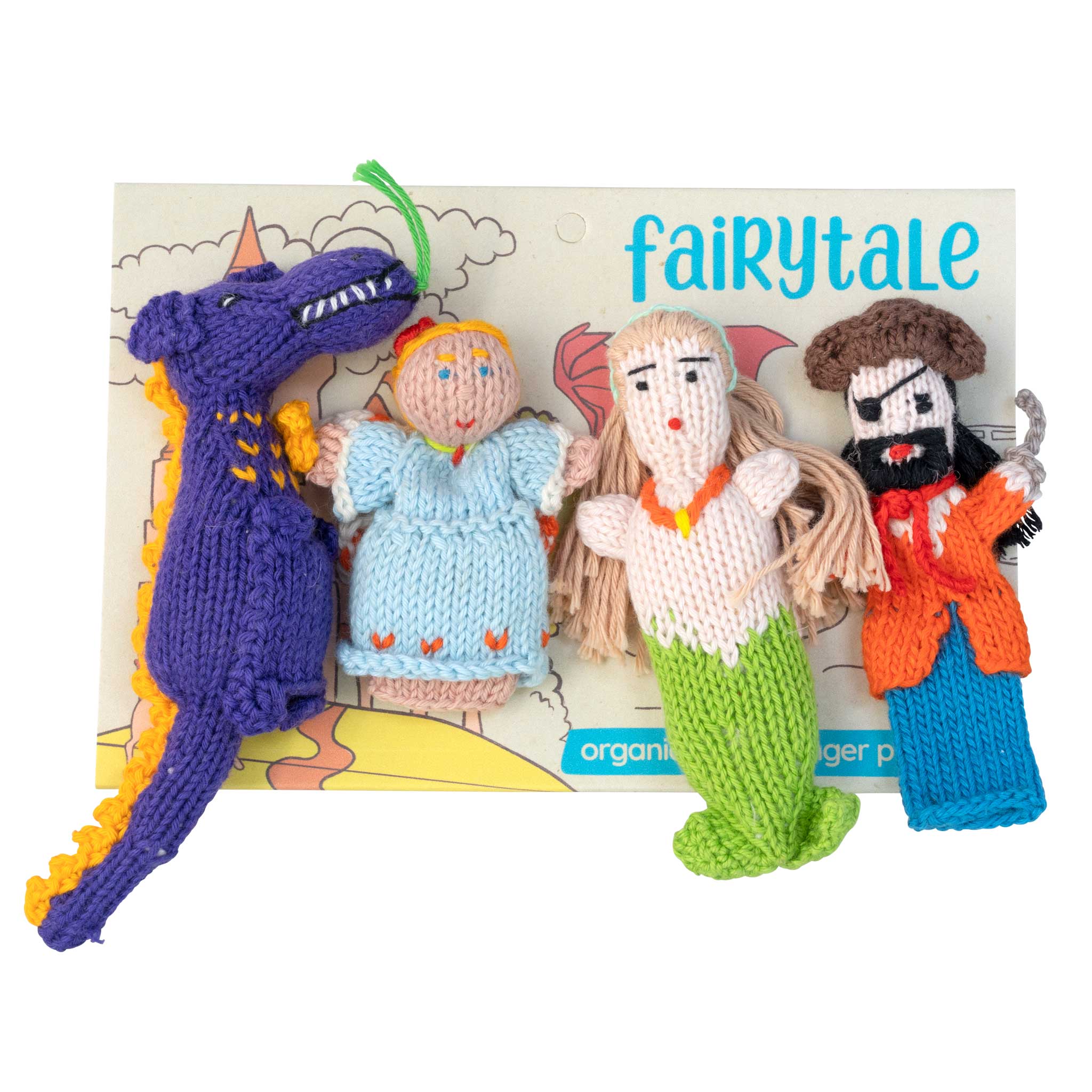 Fairytale Story Pack of 4 - Organic Cotton Finger Puppets