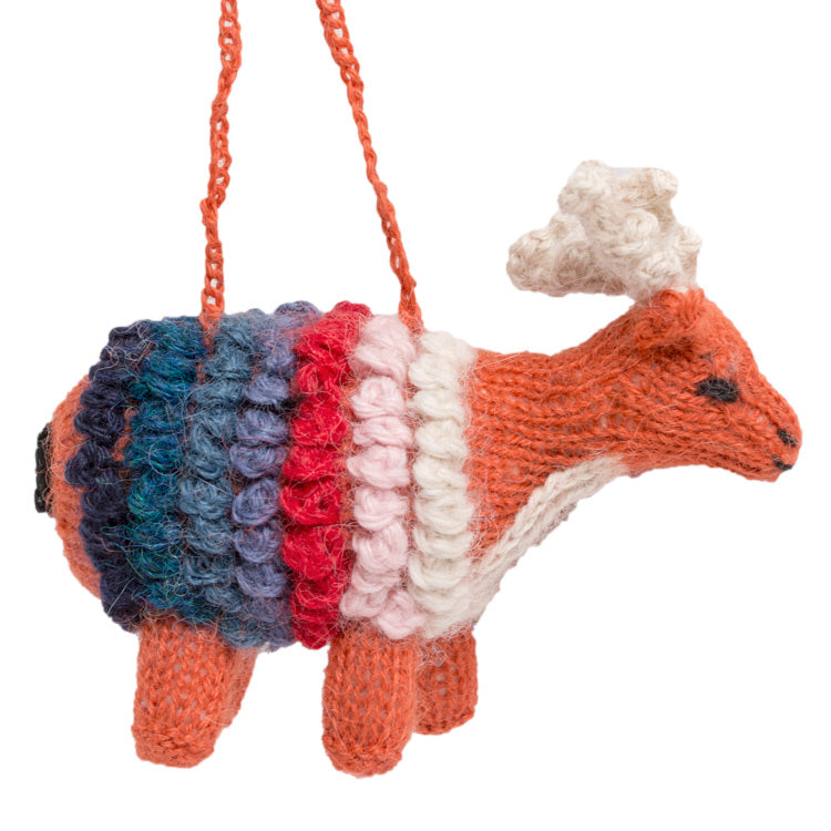 Deer - Alpaca Knitted Ornament