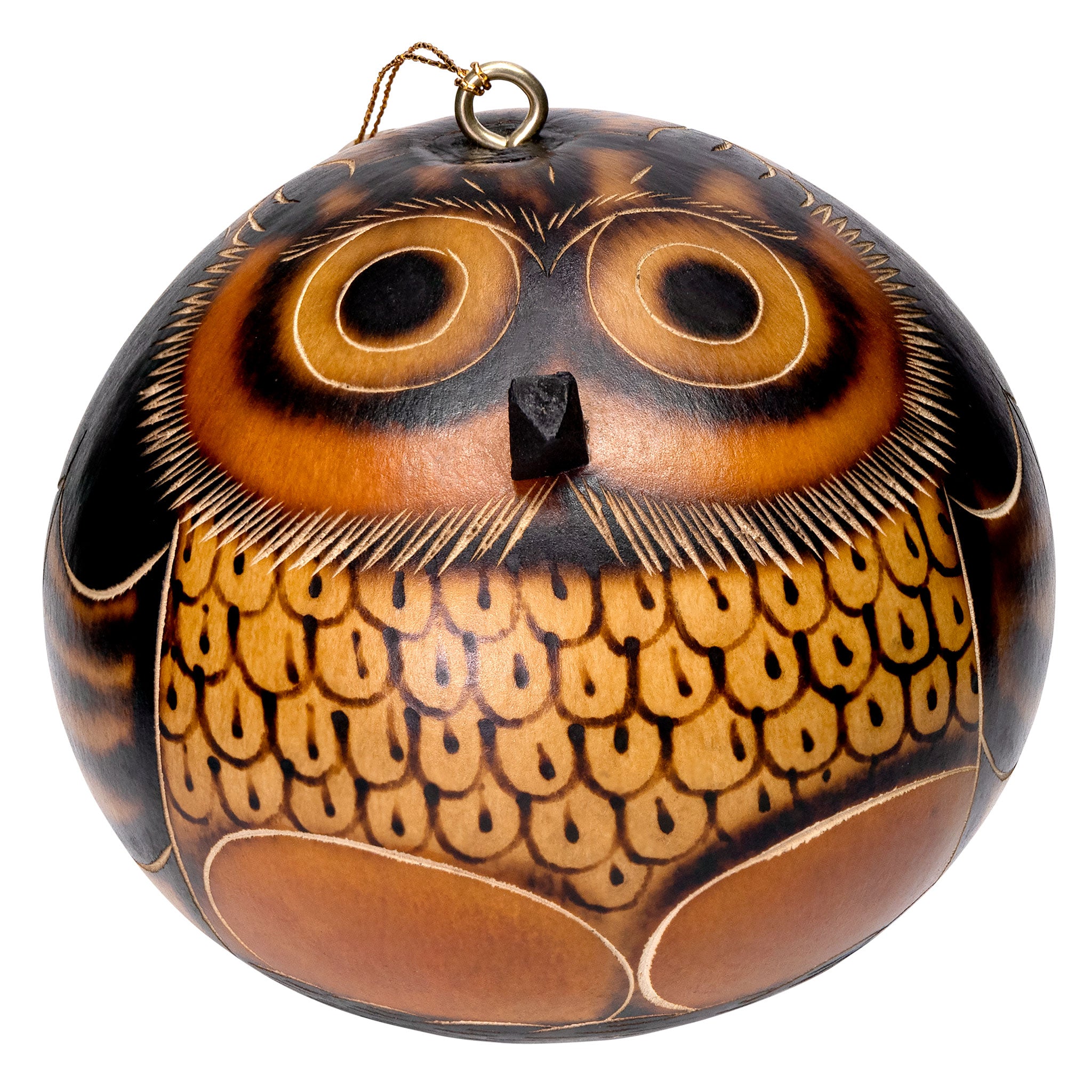 Owl - Gourd Ornament