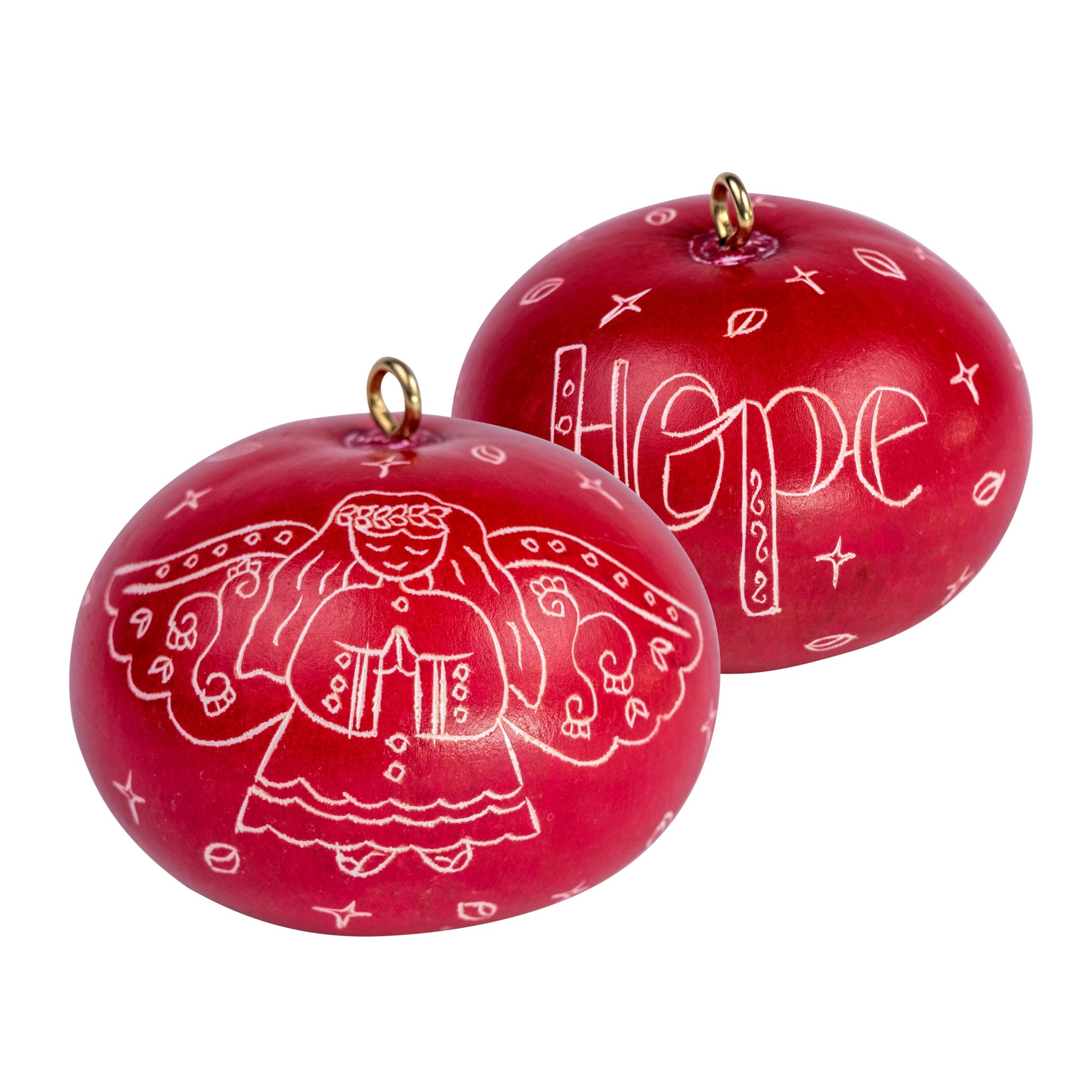 Angel Hope - Mini Gourd Ornament