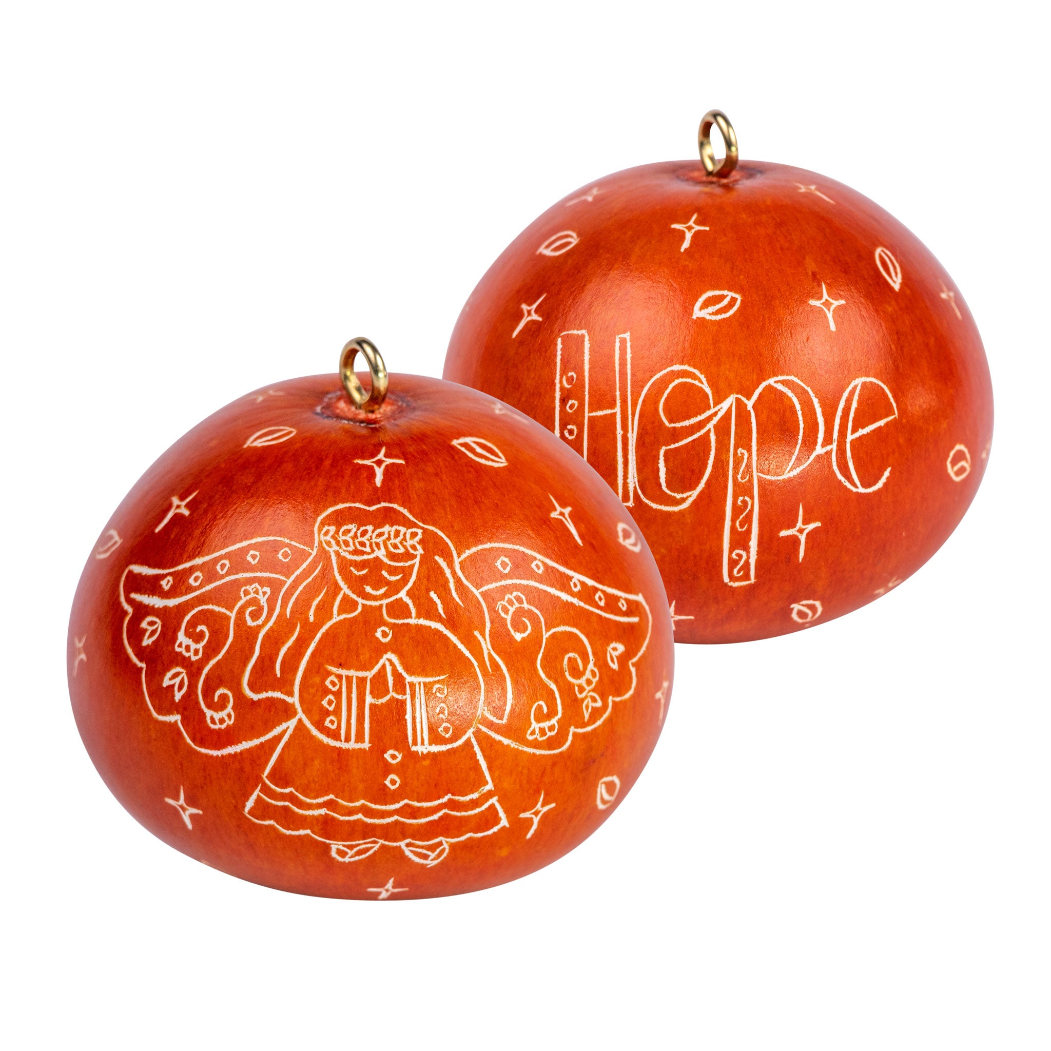 Angel Hope - Mini Gourd Ornament