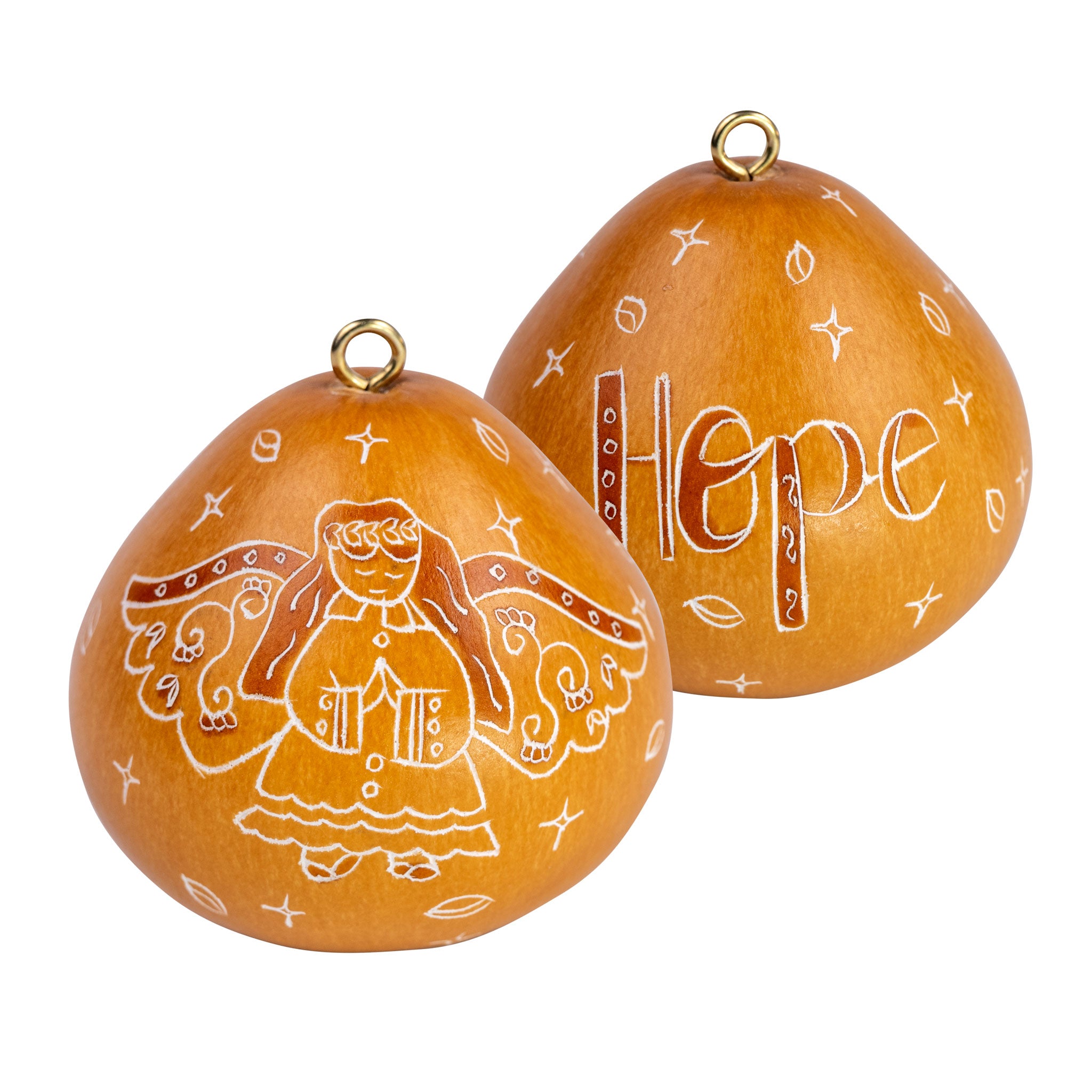 Angel Hope - Mini Gourd Ornament