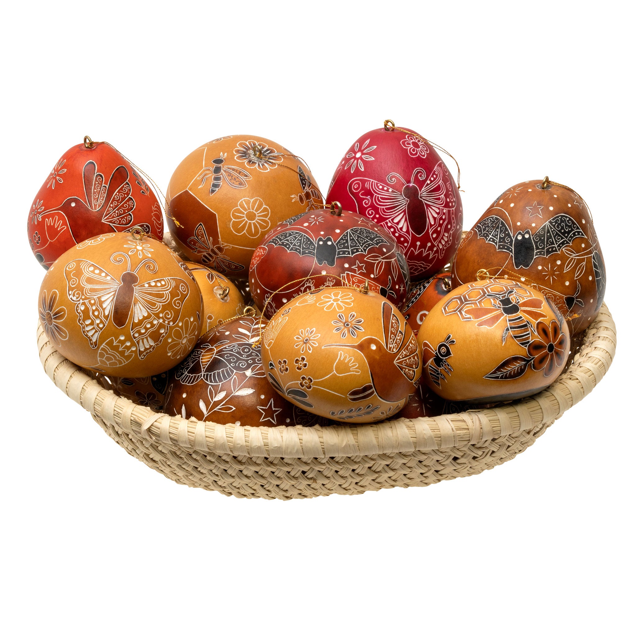 Pollinator Mix - Gourd Ornament