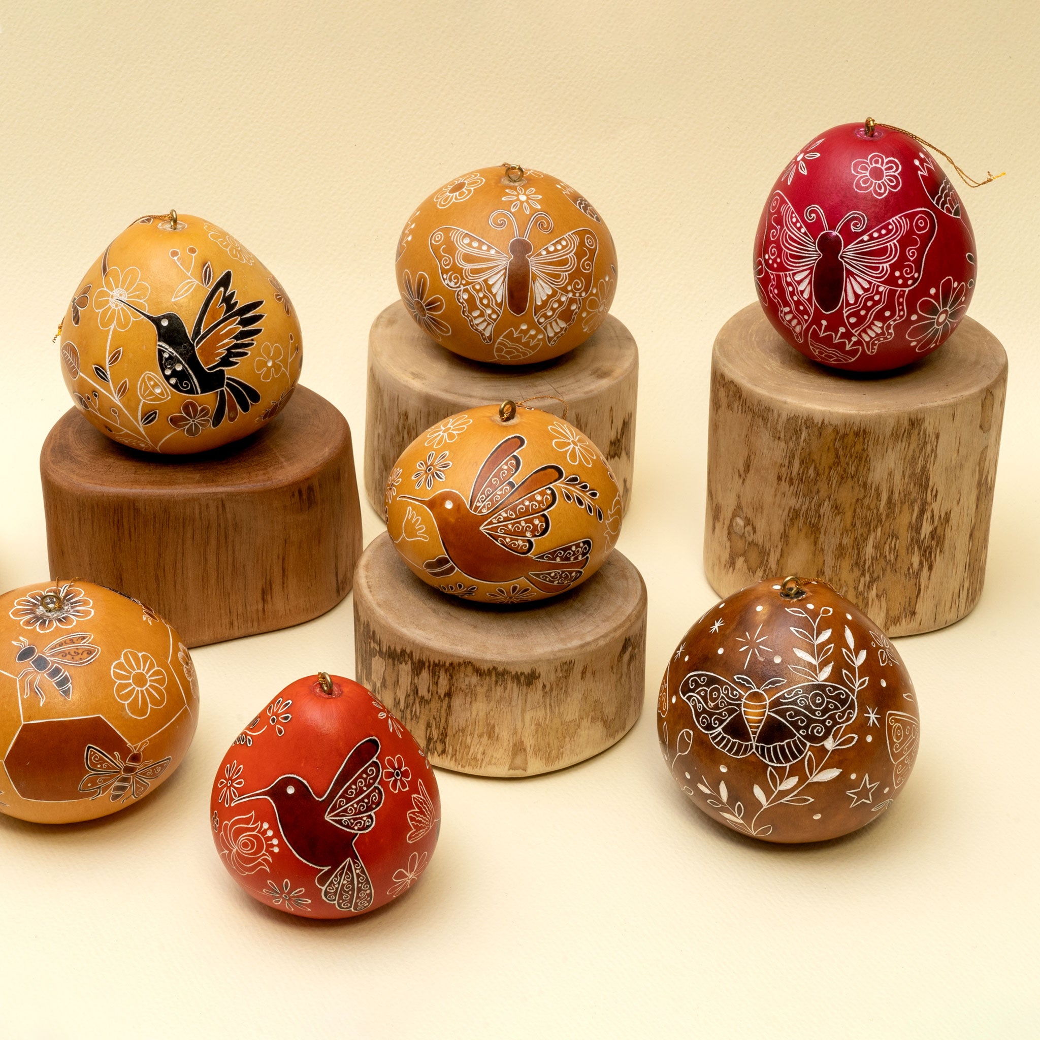 Pollinator Mix - Gourd Ornament