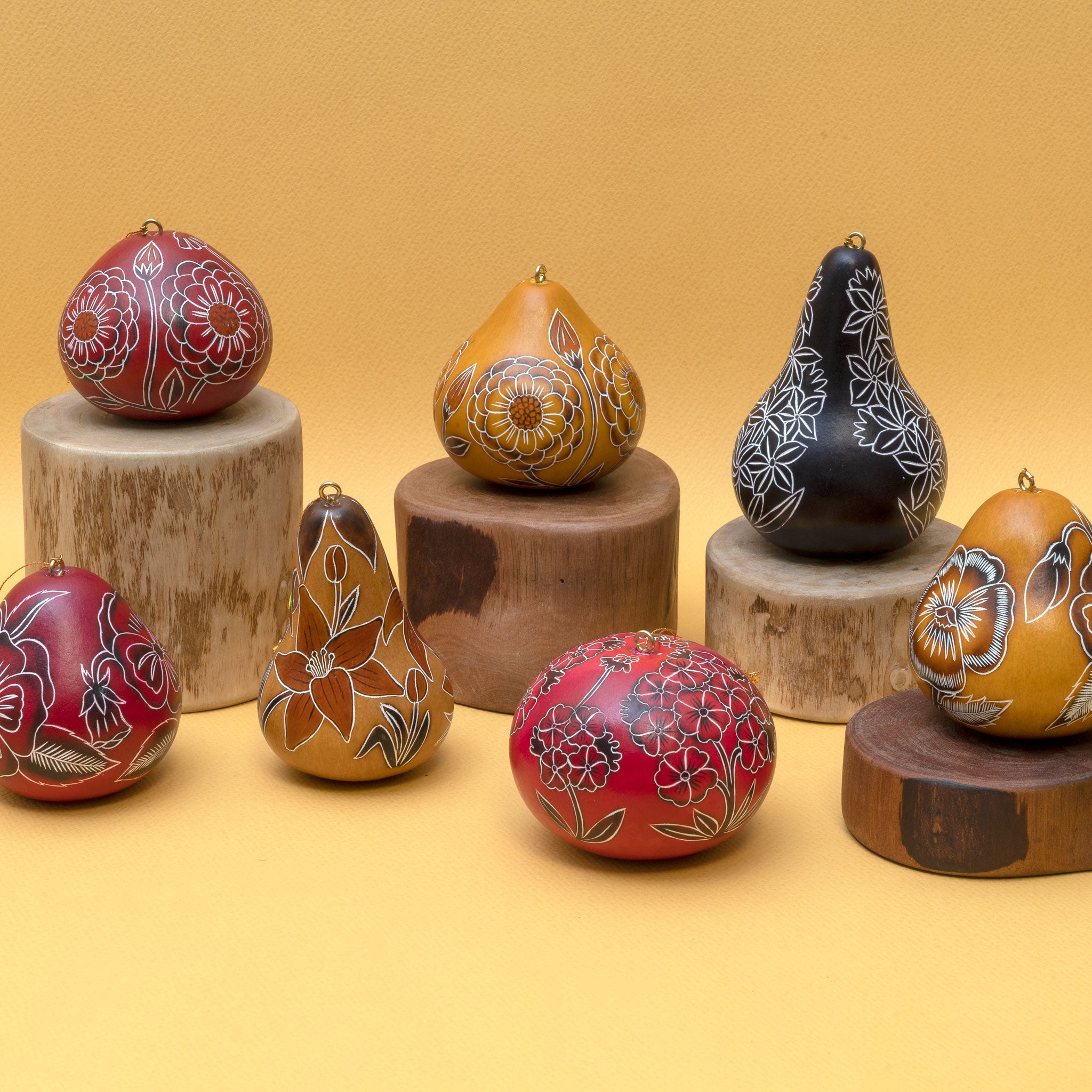 Flower Mix - Gourd Ornament