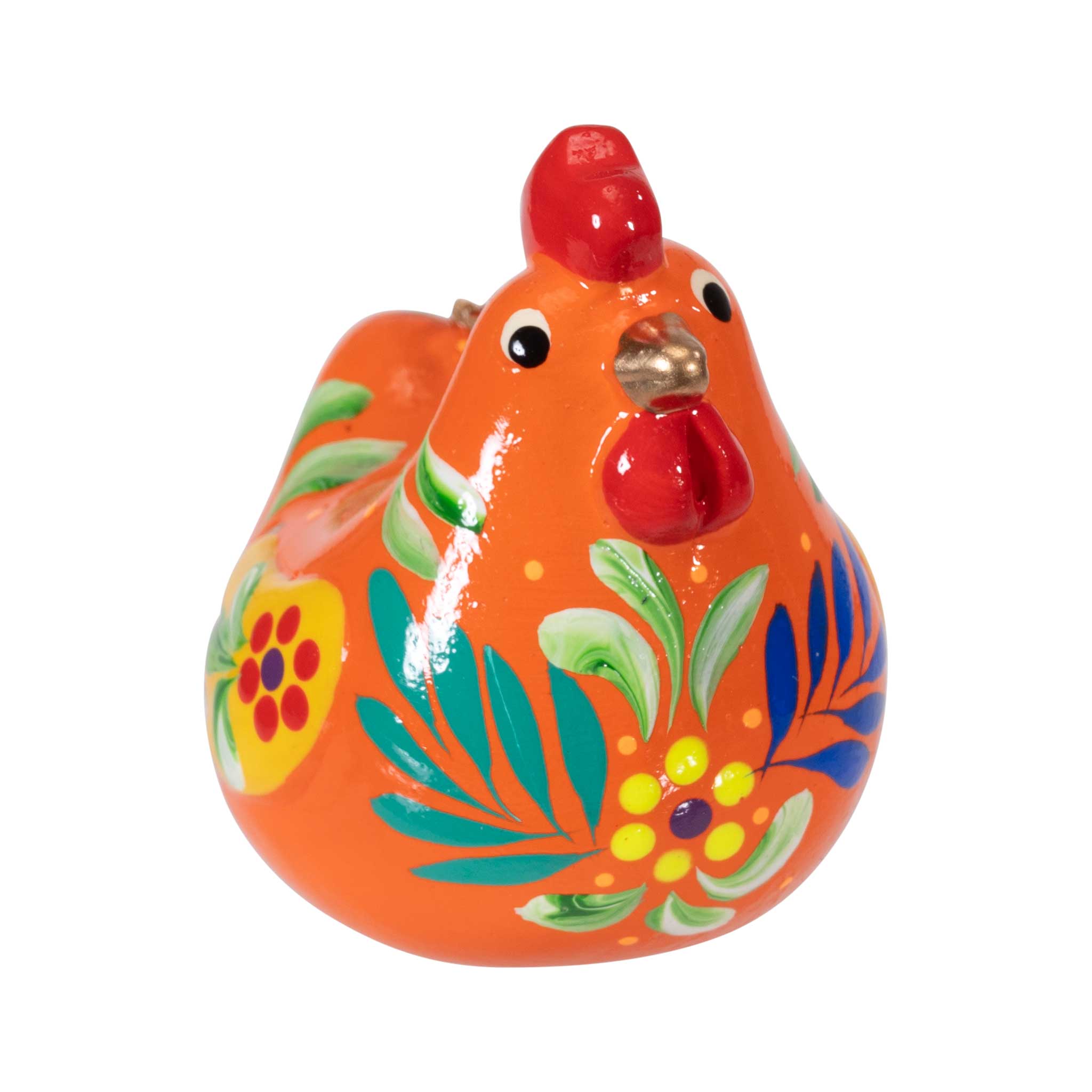 Hen - Confetti Ceramic Ornament