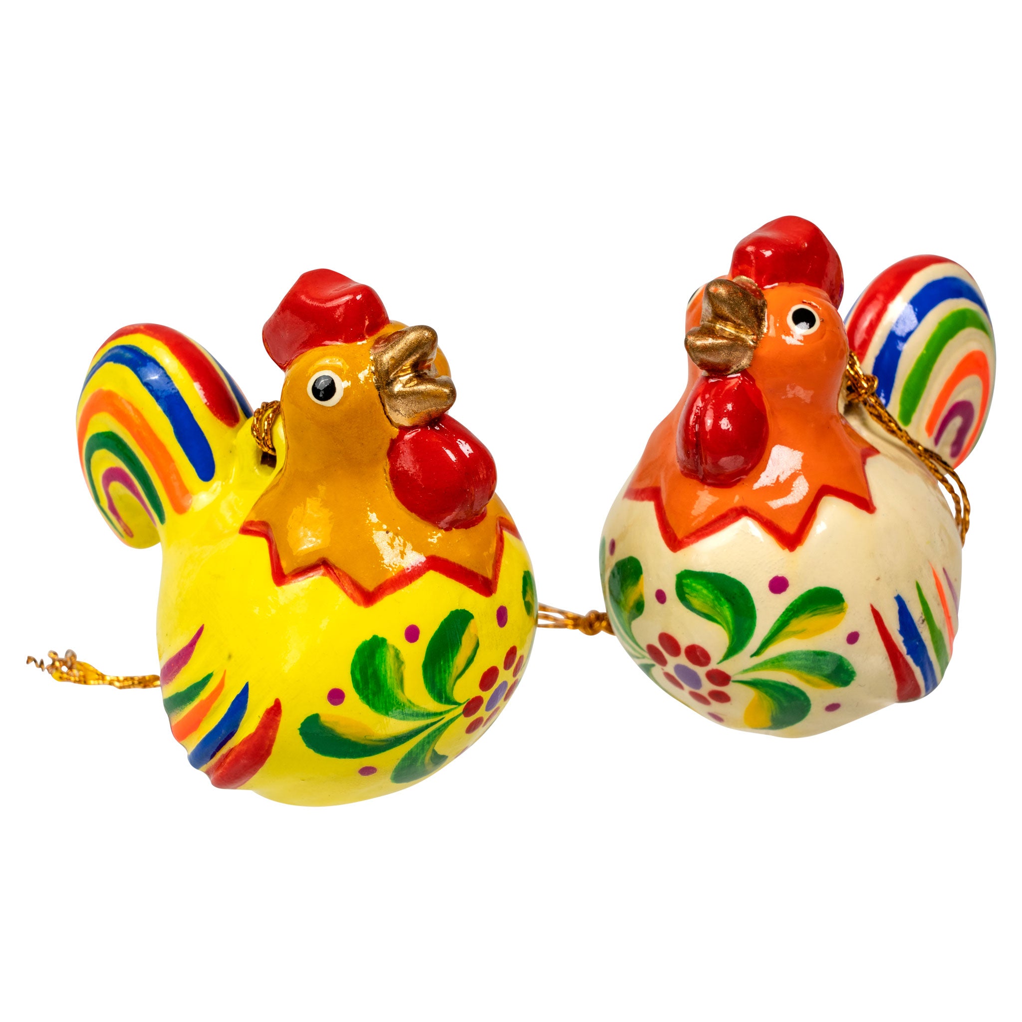 Rooster - Confetti Ceramic Ornament